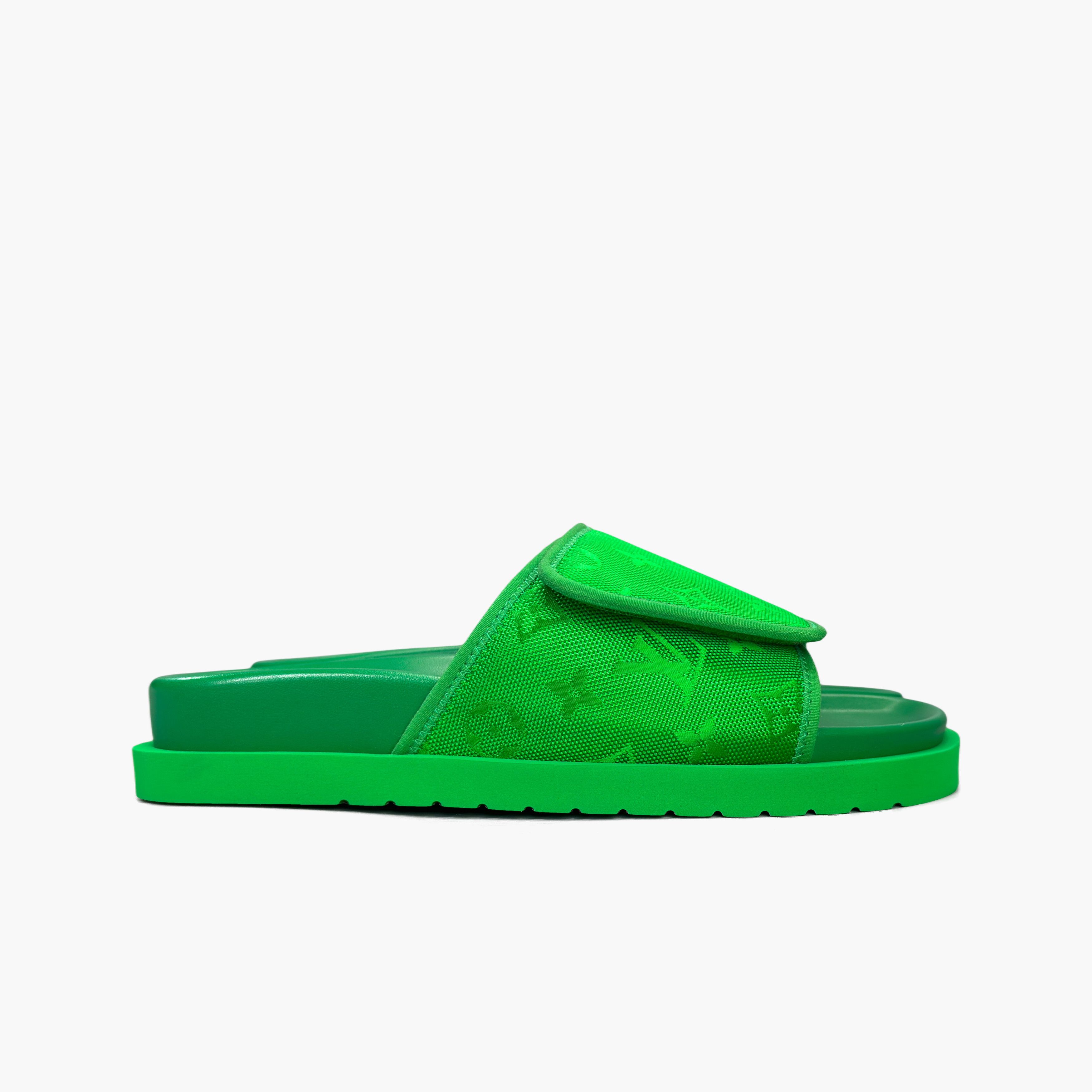 Louis Vuitton Louis Vuitton Monogram Mule Slides Green Size US 8 Size US 8 / EU 41 - 4 Thumbnail