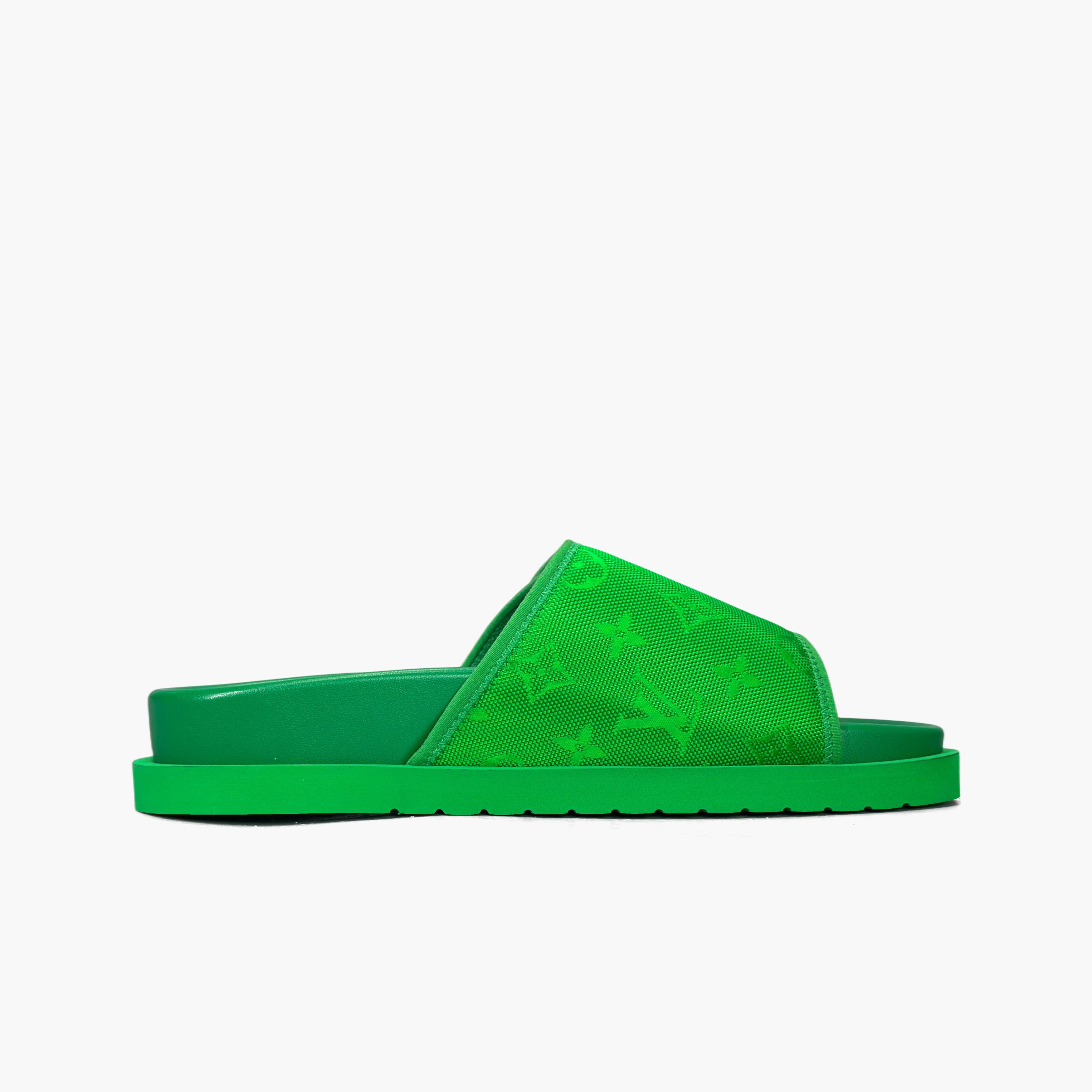 Louis Vuitton Louis Vuitton Monogram Mule Slides Green Size US 8 Size US 8 / EU 41 - 2 Thumbnail