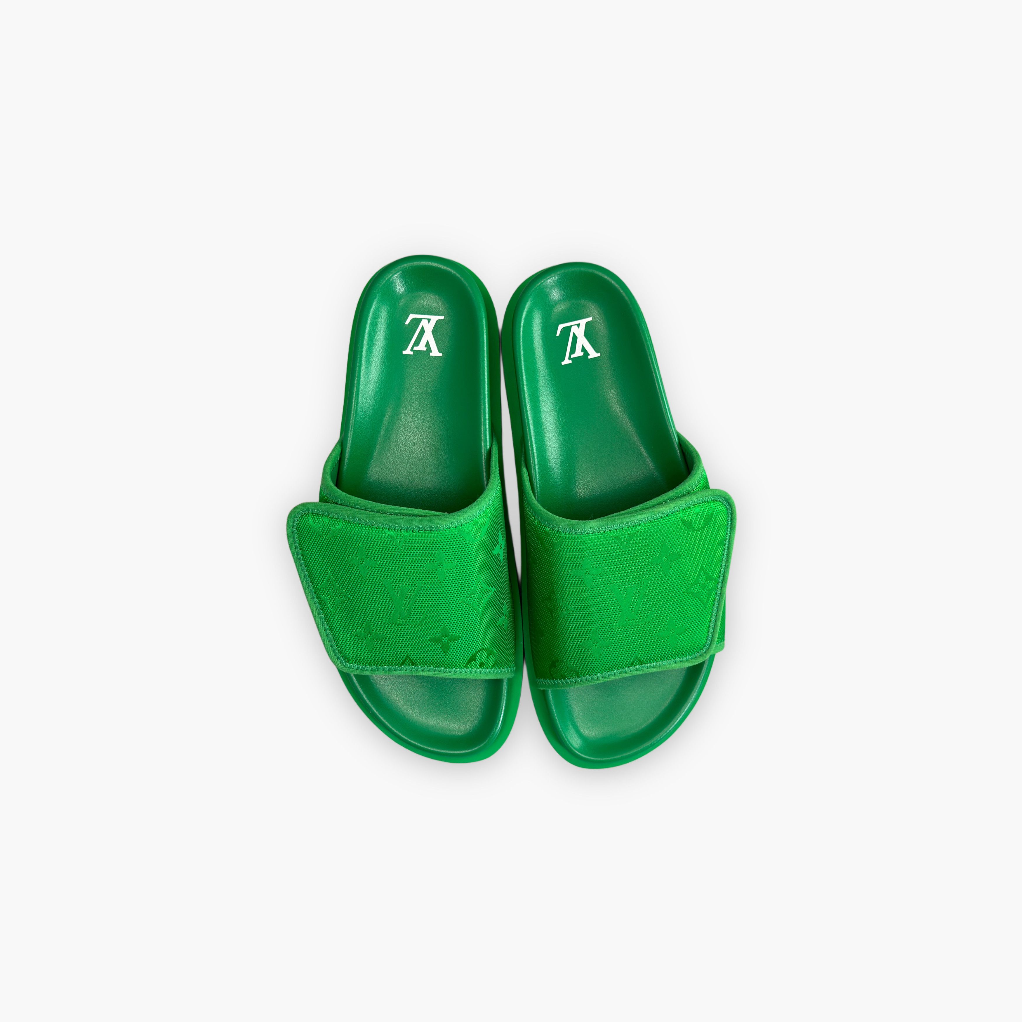 Louis Vuitton Louis Vuitton Monogram Mule Slides Green Size US 8 Size US 8 / EU 41 - 9 Thumbnail