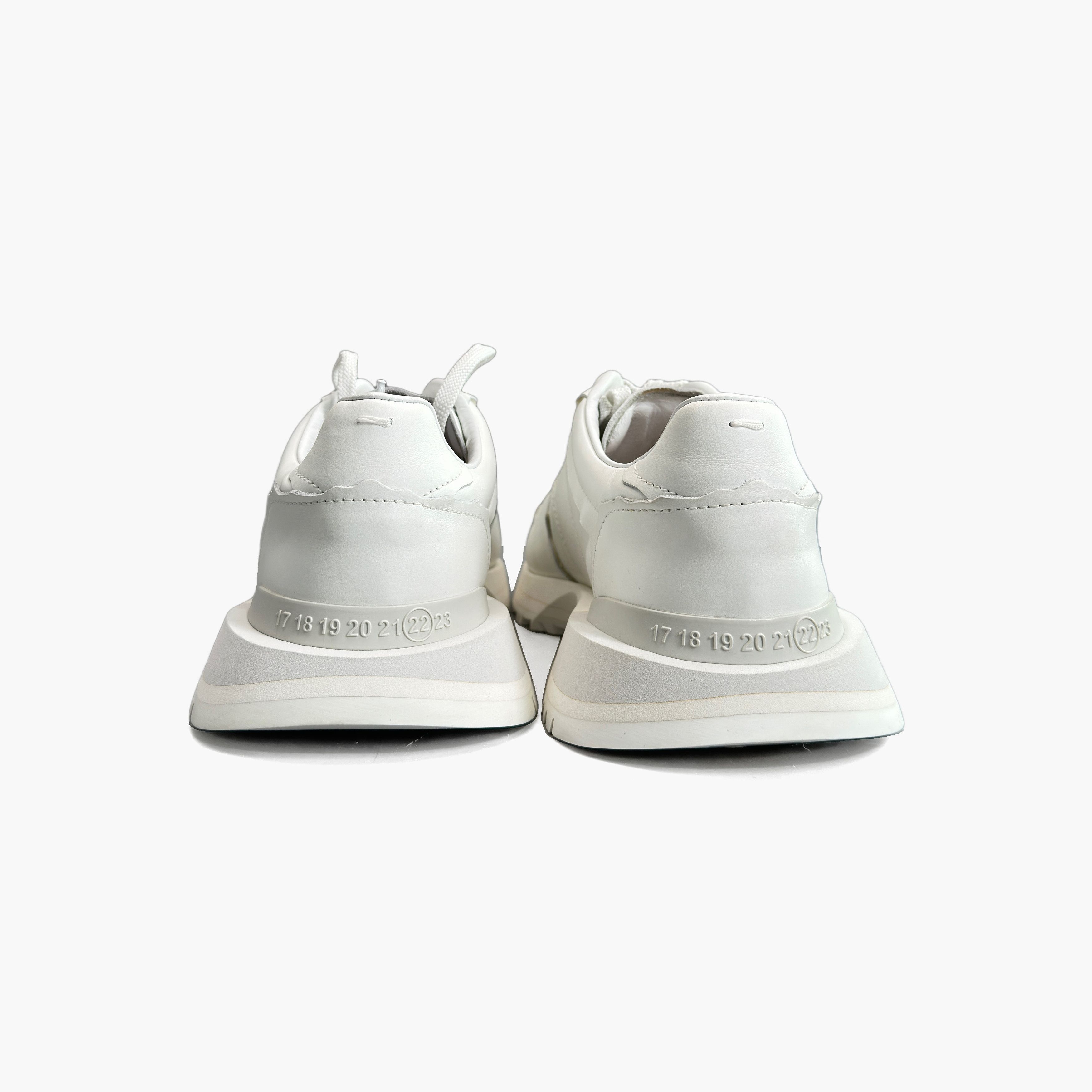 Maison Margiela Maison Margiela White Leather Low-Top Sneakers Size 44 Size US 11 / EU 44 - 6 Thumbnail