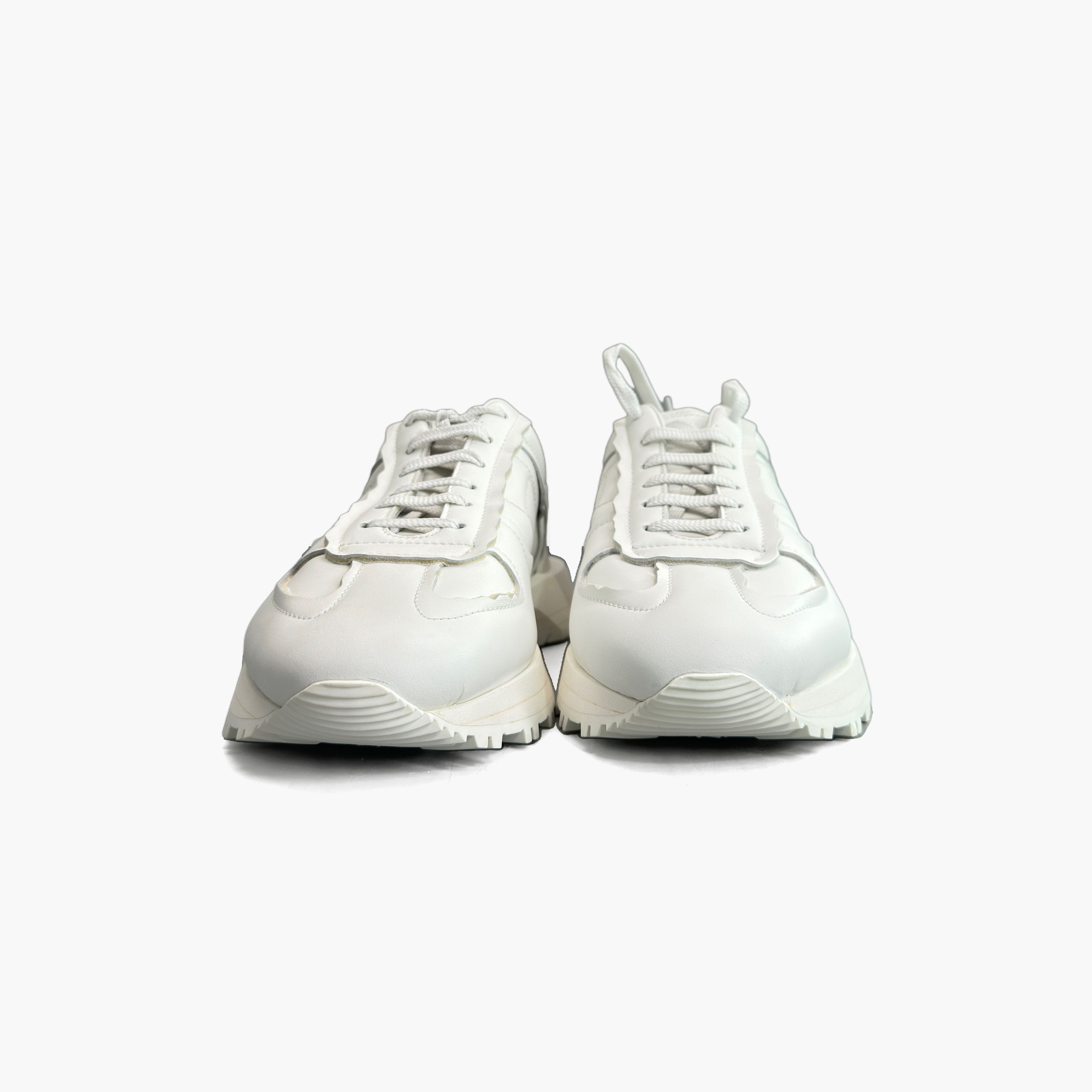 Maison Margiela Maison Margiela White Leather Low-Top Sneakers Size 44 Size US 11 / EU 44 - 5 Thumbnail