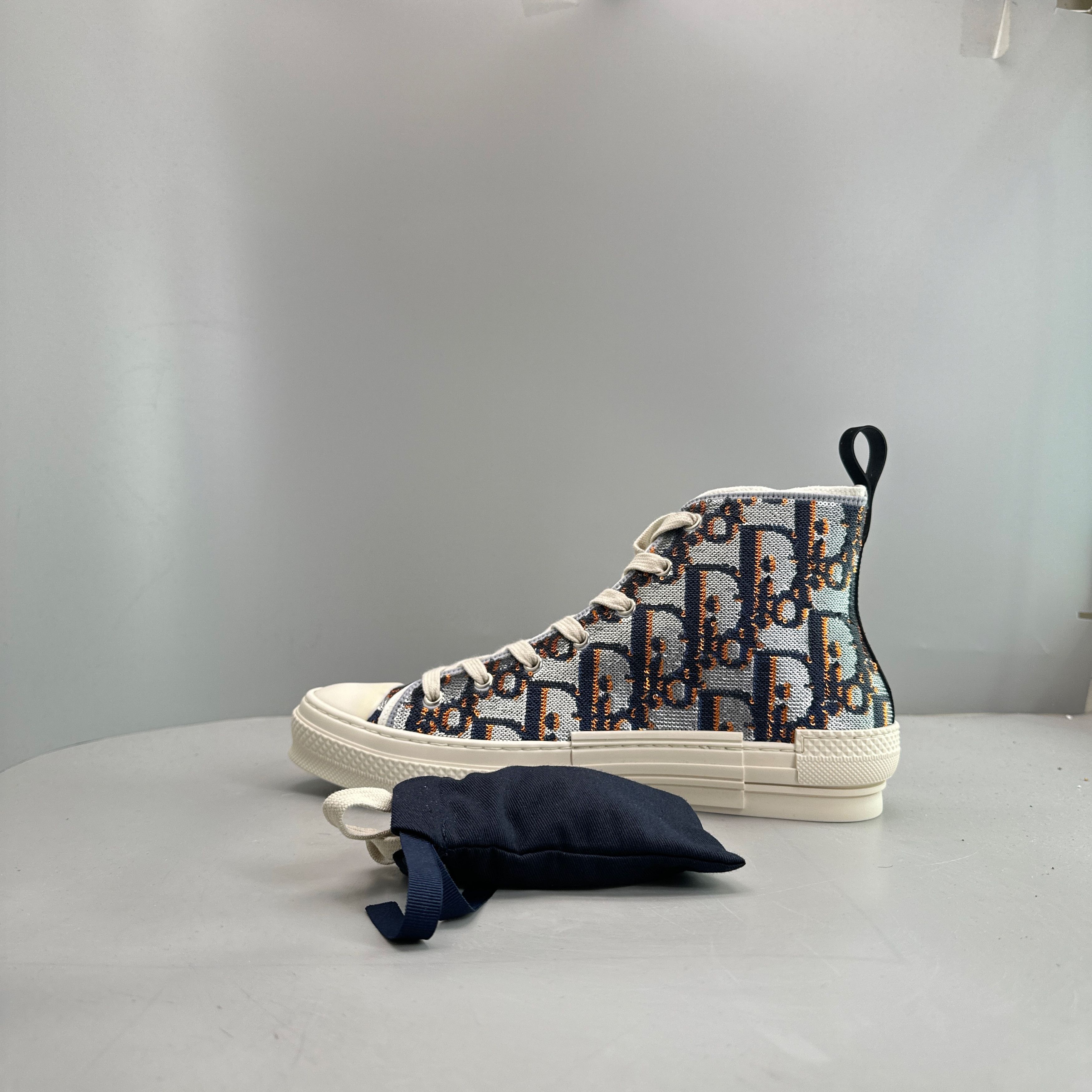 Dior Dior Oblique High-Top Sneakers Size 44 Size US 11 / EU 44 - 10 Thumbnail