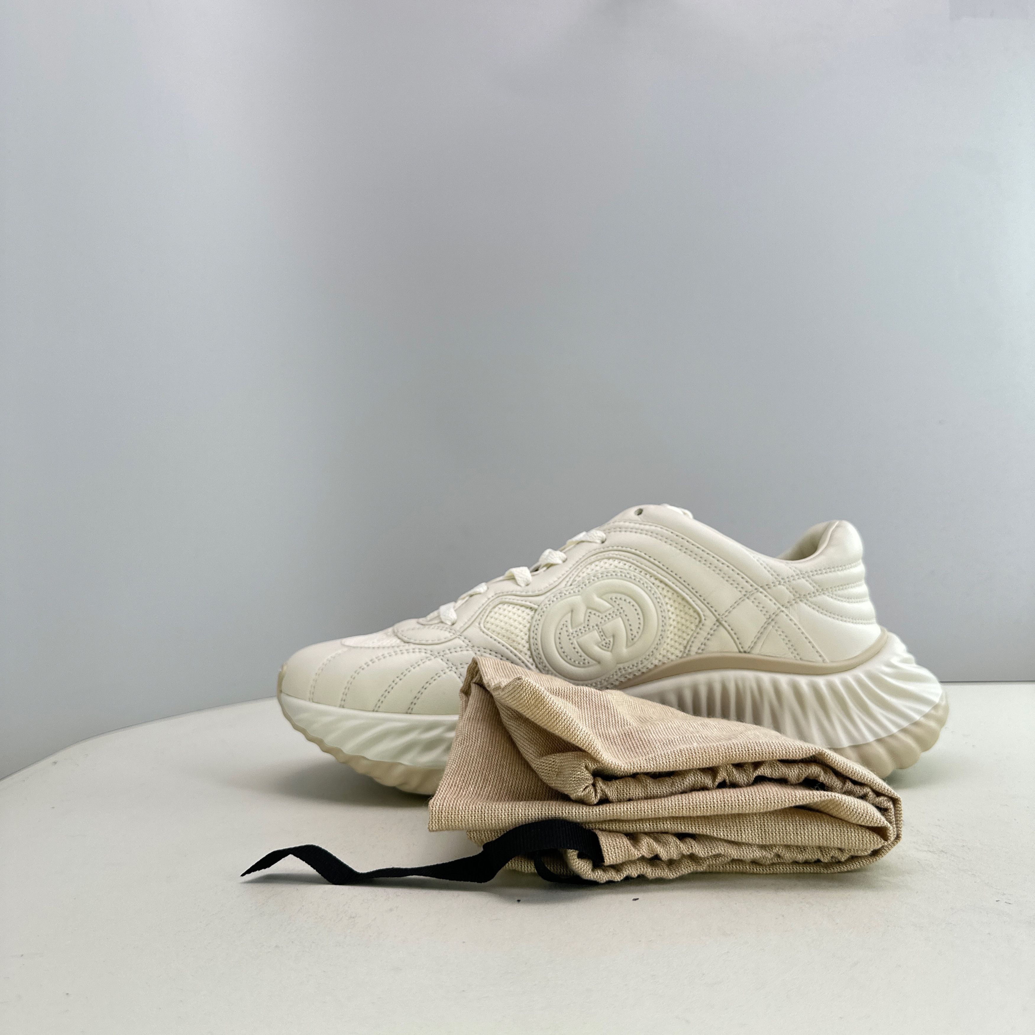 Gucci Gucci Ripple Leather Low-Top Sneakers US 10 Size US 10 / EU 43 - 10 Thumbnail