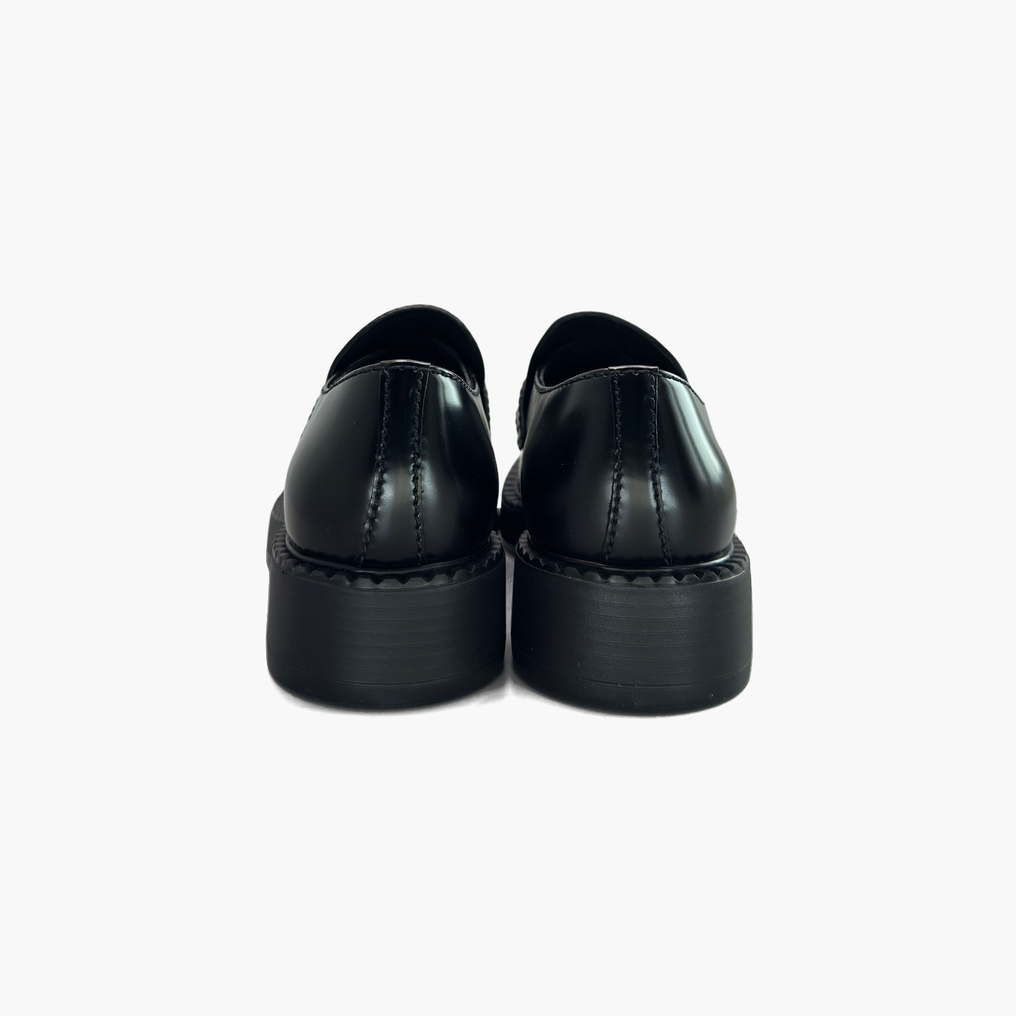 Prada Prada Chocolate Brushed Leather Loafers Size 7 Size US 7 / EU 40 - 6 Thumbnail