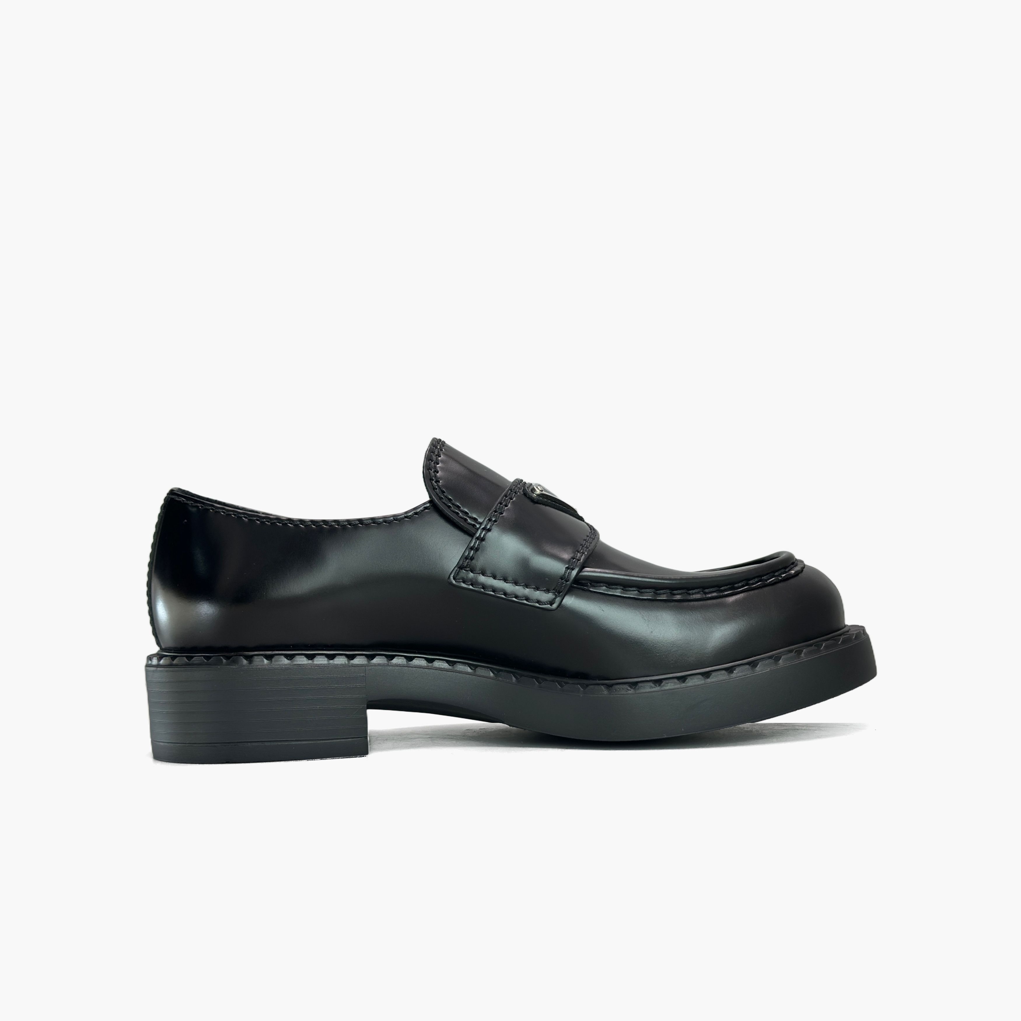 Prada Prada Chocolate Brushed Leather Loafers Size 7 Size US 7 / EU 40 - 2 Thumbnail