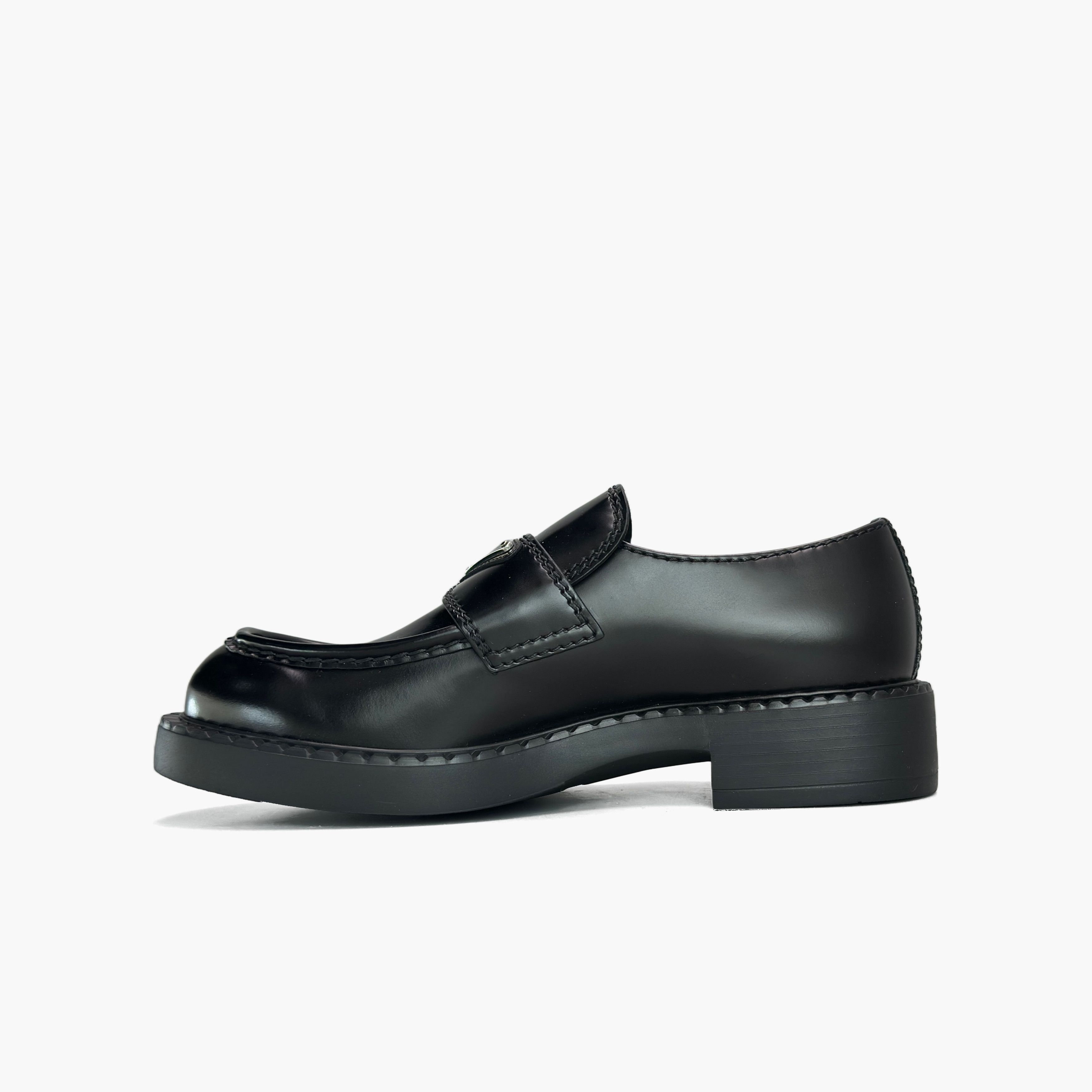 Prada Prada Chocolate Brushed Leather Loafers Size 7 Size US 7 / EU 40 - 3 Thumbnail