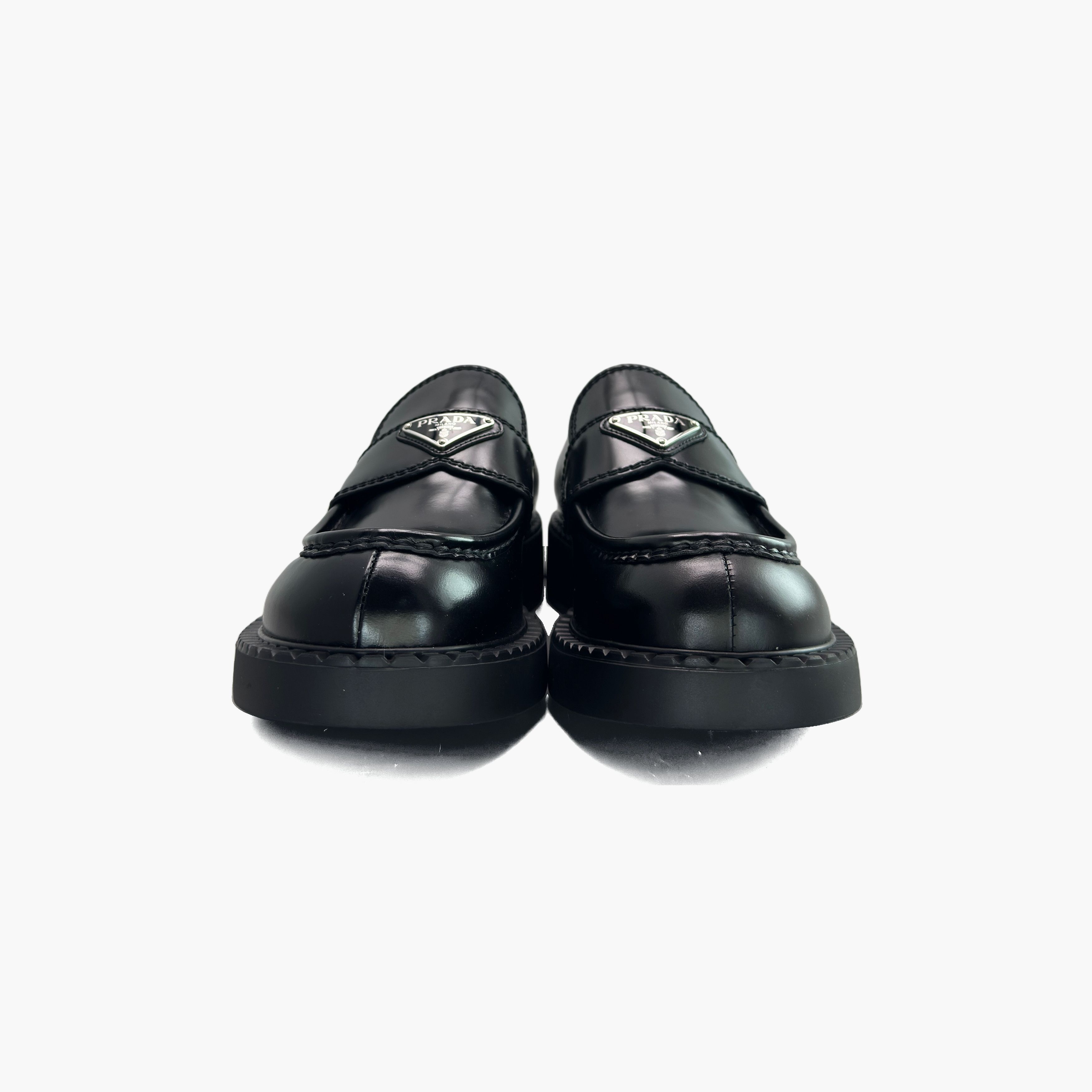 Prada Prada Chocolate Brushed Leather Loafers Size 7 Size US 7 / EU 40 - 5 Thumbnail