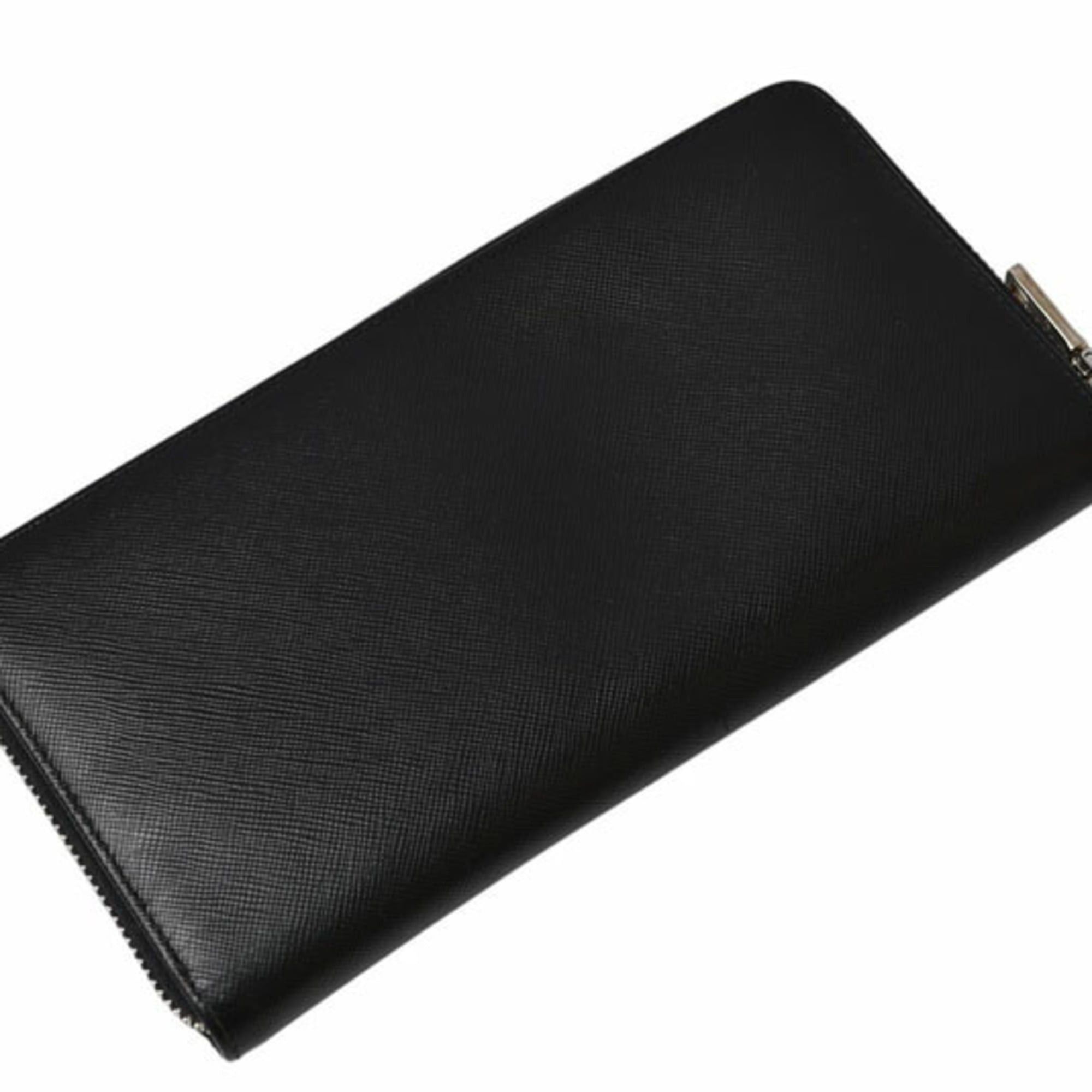 Prada Prada wallet, PRADA long round fold, 2M1264 SAFFIANO, black. Size ONE SIZE - 7 Thumbnail