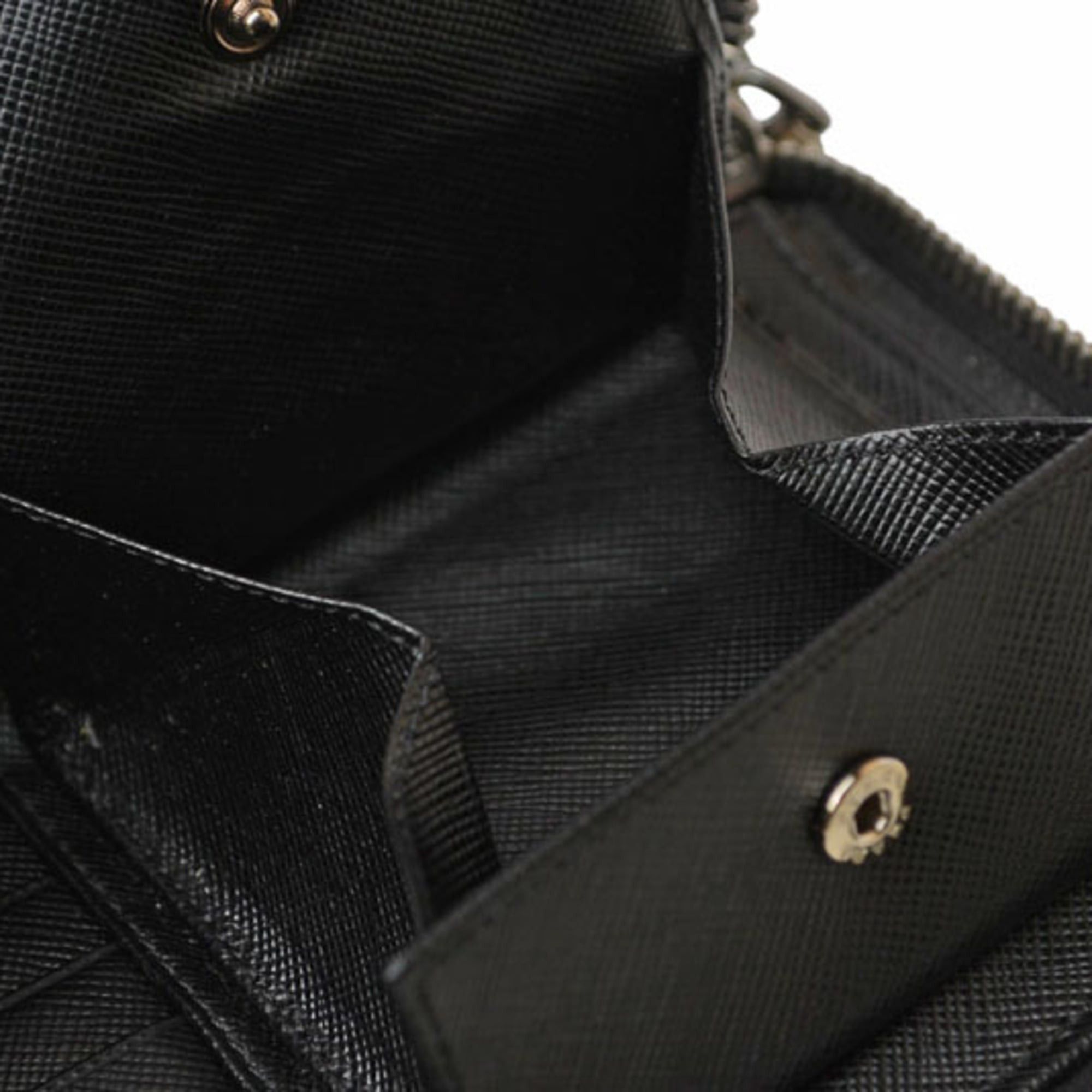 Prada Prada wallet, PRADA long round fold, 2M1264 SAFFIANO, black. Size ONE SIZE - 10 Thumbnail
