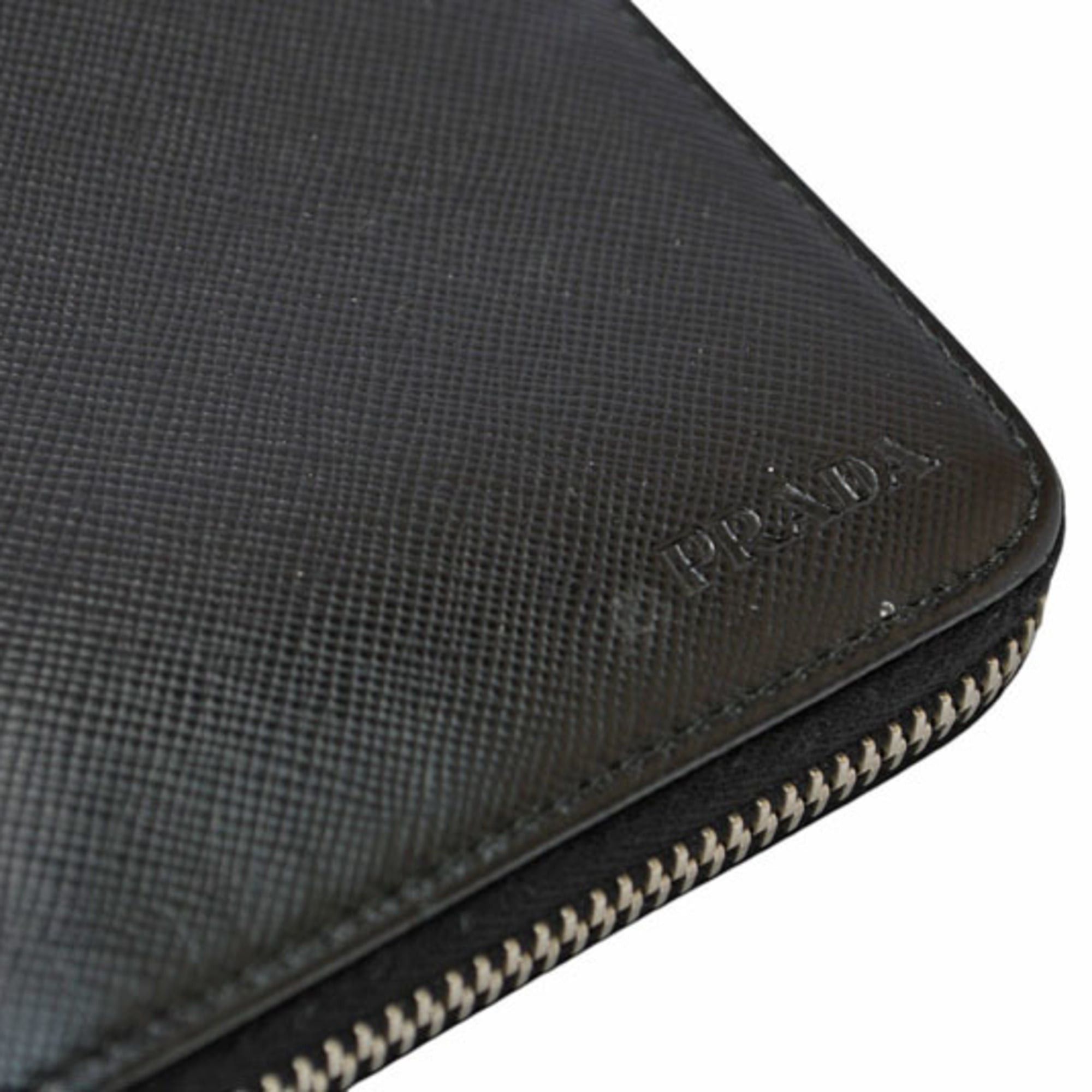 Prada Prada wallet, PRADA long round fold, 2M1264 SAFFIANO, black. Size ONE SIZE - 4 Thumbnail