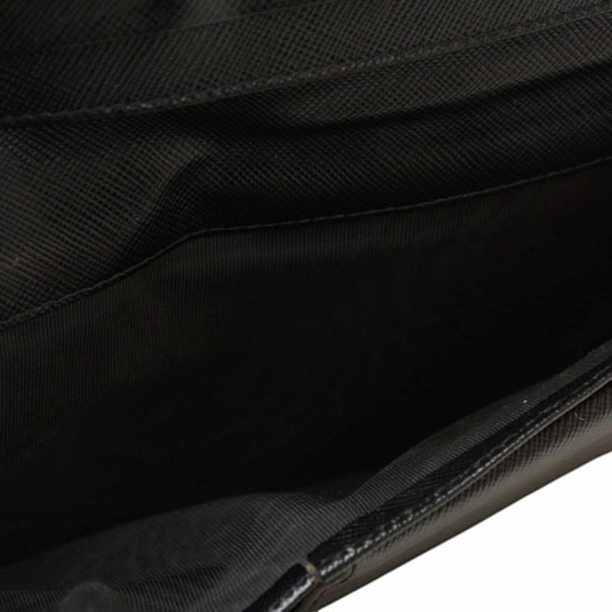 Prada Prada wallet, PRADA long round fold, 2M1264 SAFFIANO, black. Size ONE SIZE - 12 Thumbnail