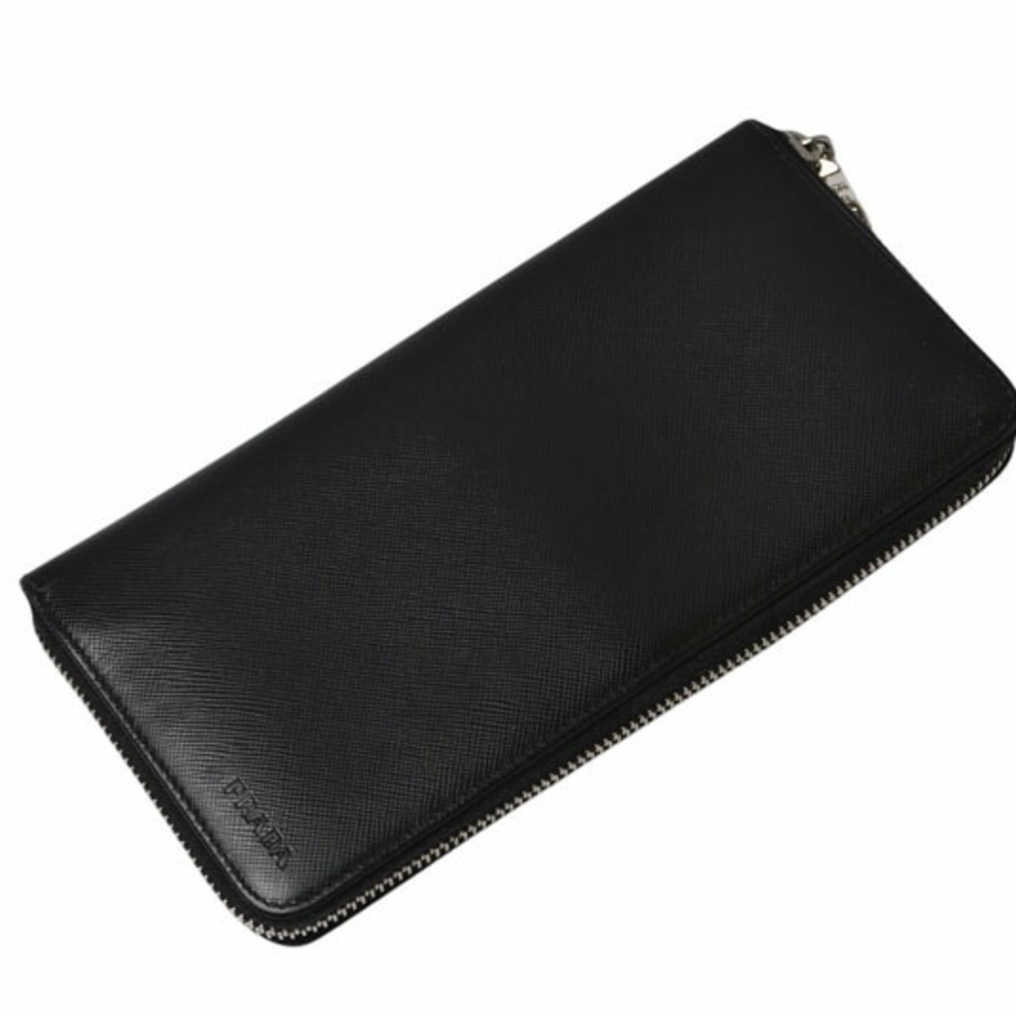 Prada Prada wallet, PRADA long round fold, 2M1264 SAFFIANO, black. Size ONE SIZE - 6 Thumbnail