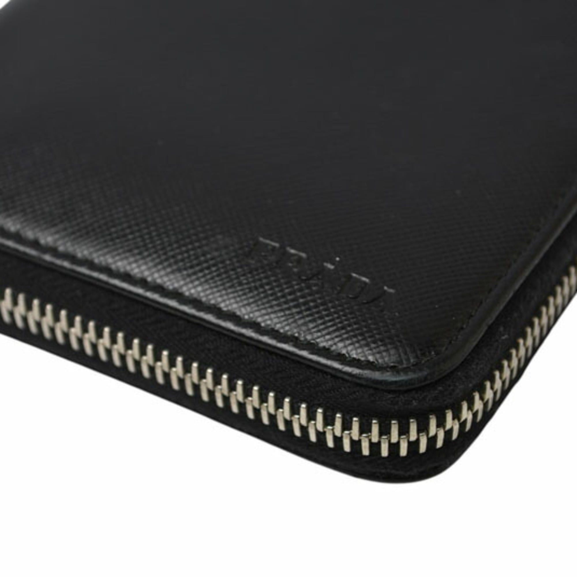 Prada Prada wallet, PRADA long round fold, 2M1264 SAFFIANO, black. Size ONE SIZE - 3 Thumbnail