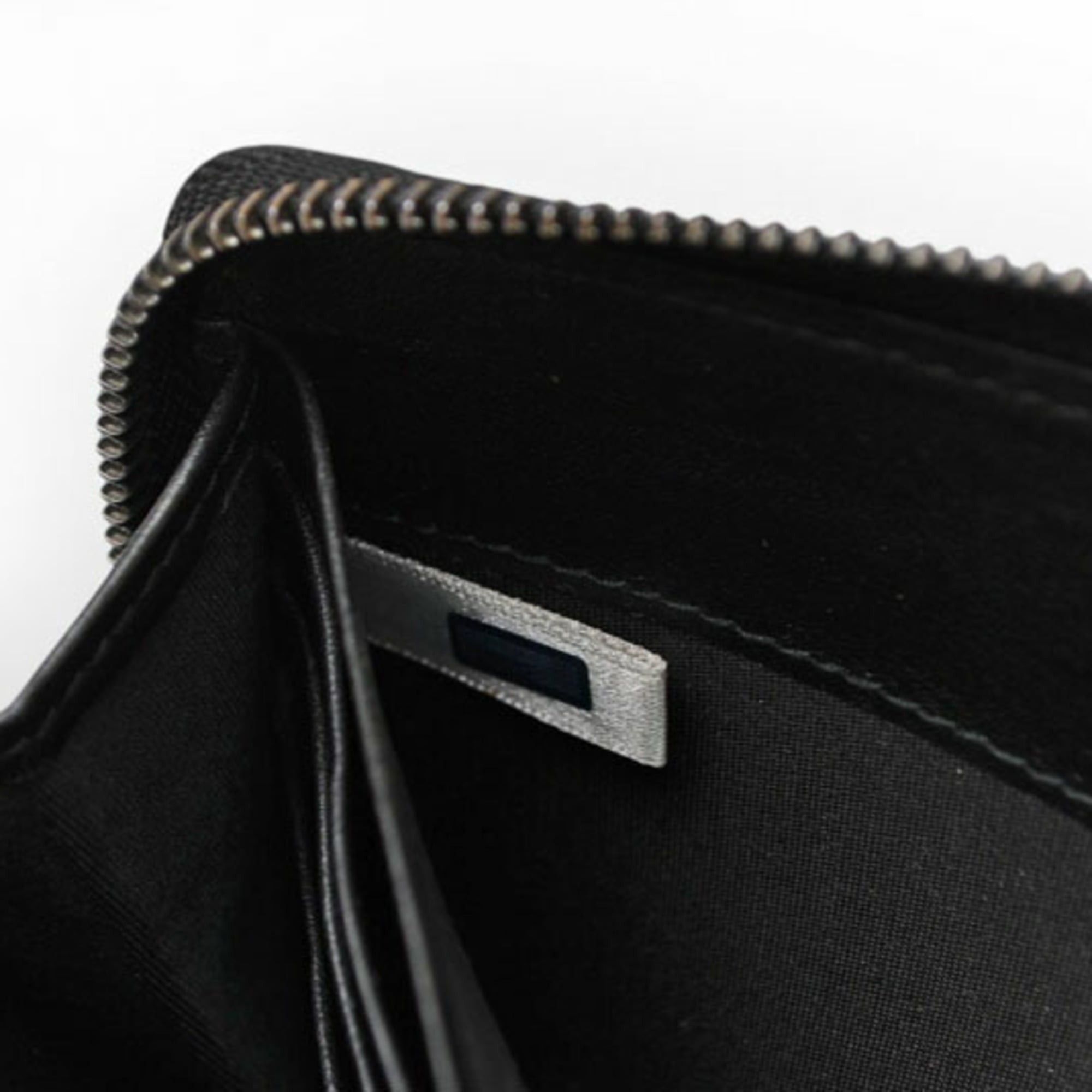 Jimmy Choo Jimmy Choo Round Long Wallet, Leather, Star Studs, Black Size ONE SIZE - 10 Thumbnail