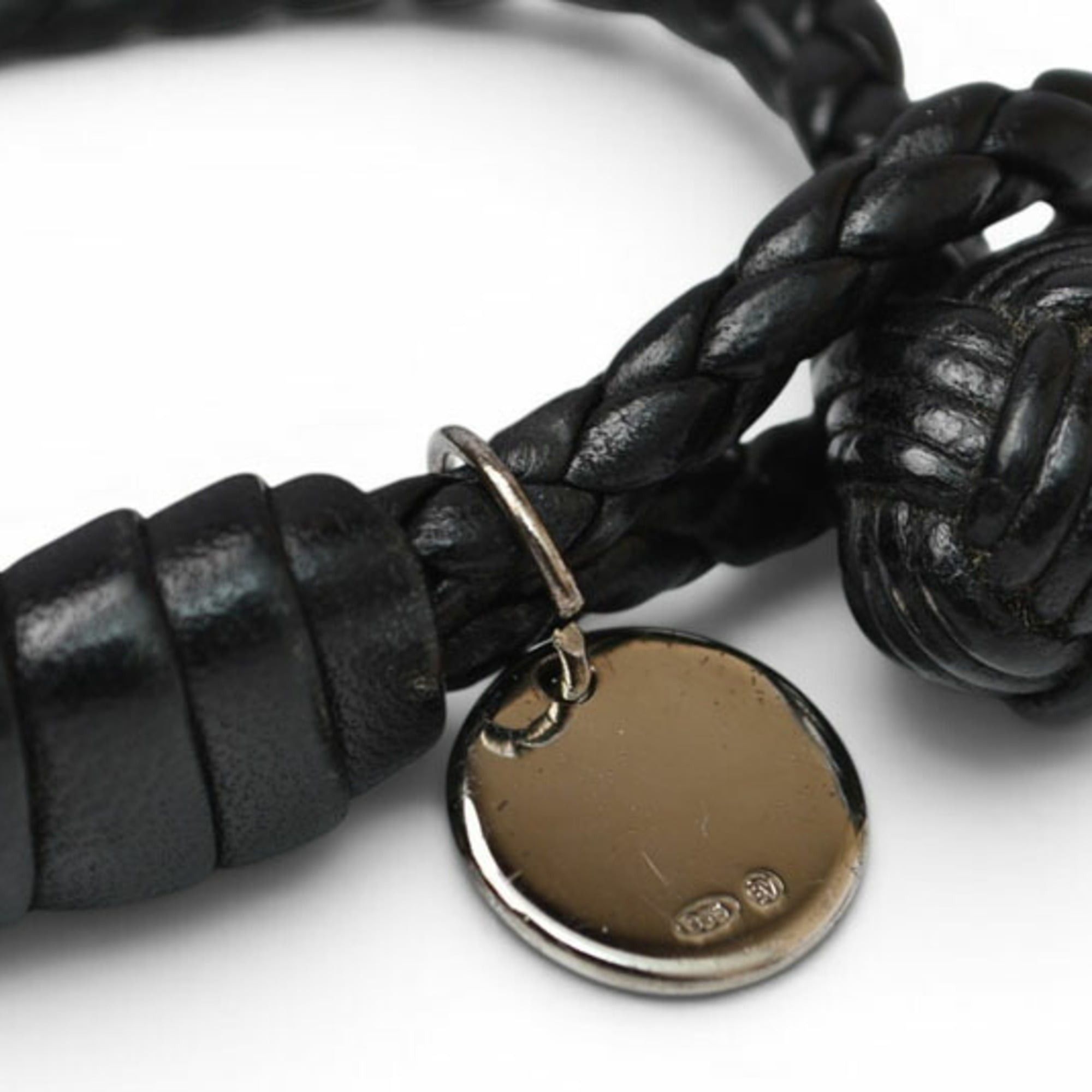 Bottega Veneta Bottega Veneta bracelet bangle, Intrecciato, black. Size ONE SIZE - 6 Thumbnail