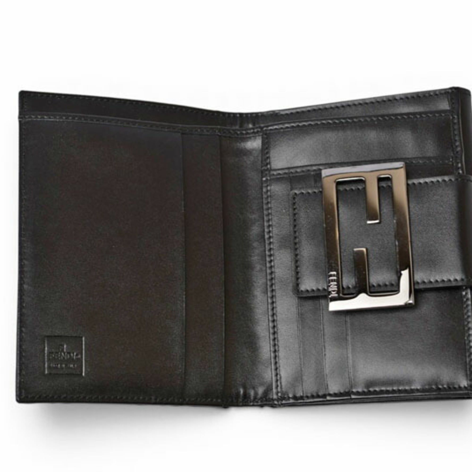 Fendi Fendi Bi-fold Wallet 8M0035 ZUCCA Pattern Black Size ONE SIZE - 6 Thumbnail