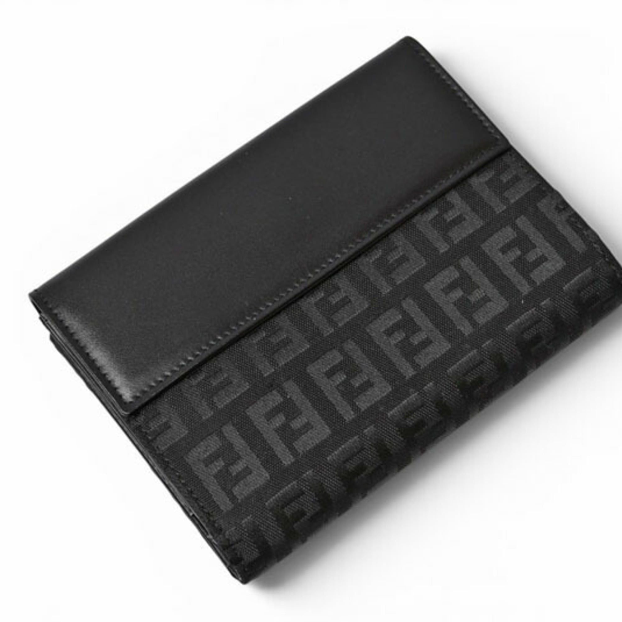 Fendi Fendi Bi-fold Wallet 8M0035 ZUCCA Pattern Black Size ONE SIZE - 2 Thumbnail