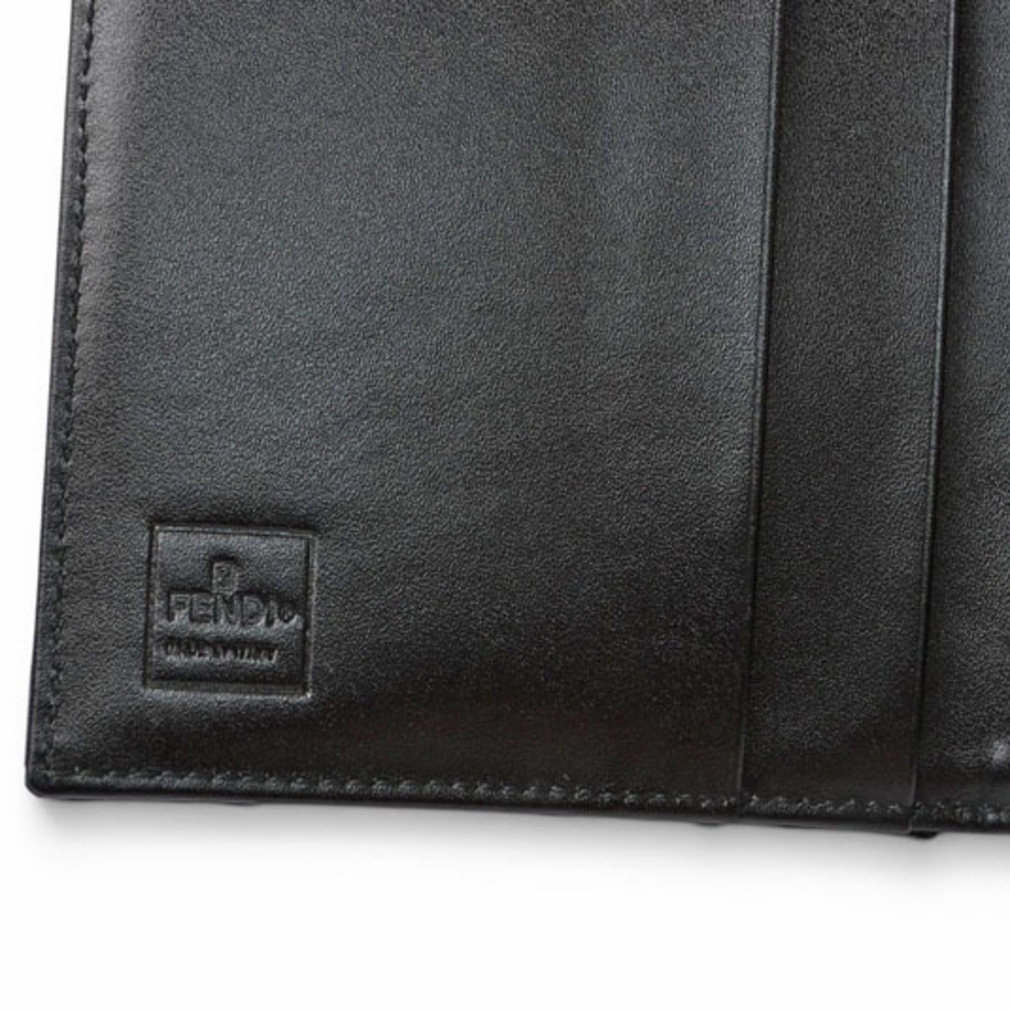 Fendi Fendi Bi-fold Wallet 8M0035 ZUCCA Pattern Black Size ONE SIZE - 8 Thumbnail