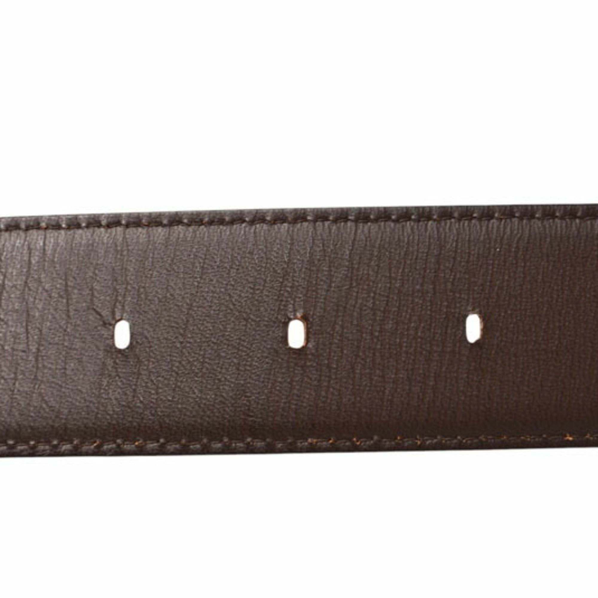 Dior Christian Dior reversible belt, one size fits all, leather, brown, men's. Size ONE SIZE - 6 Thumbnail