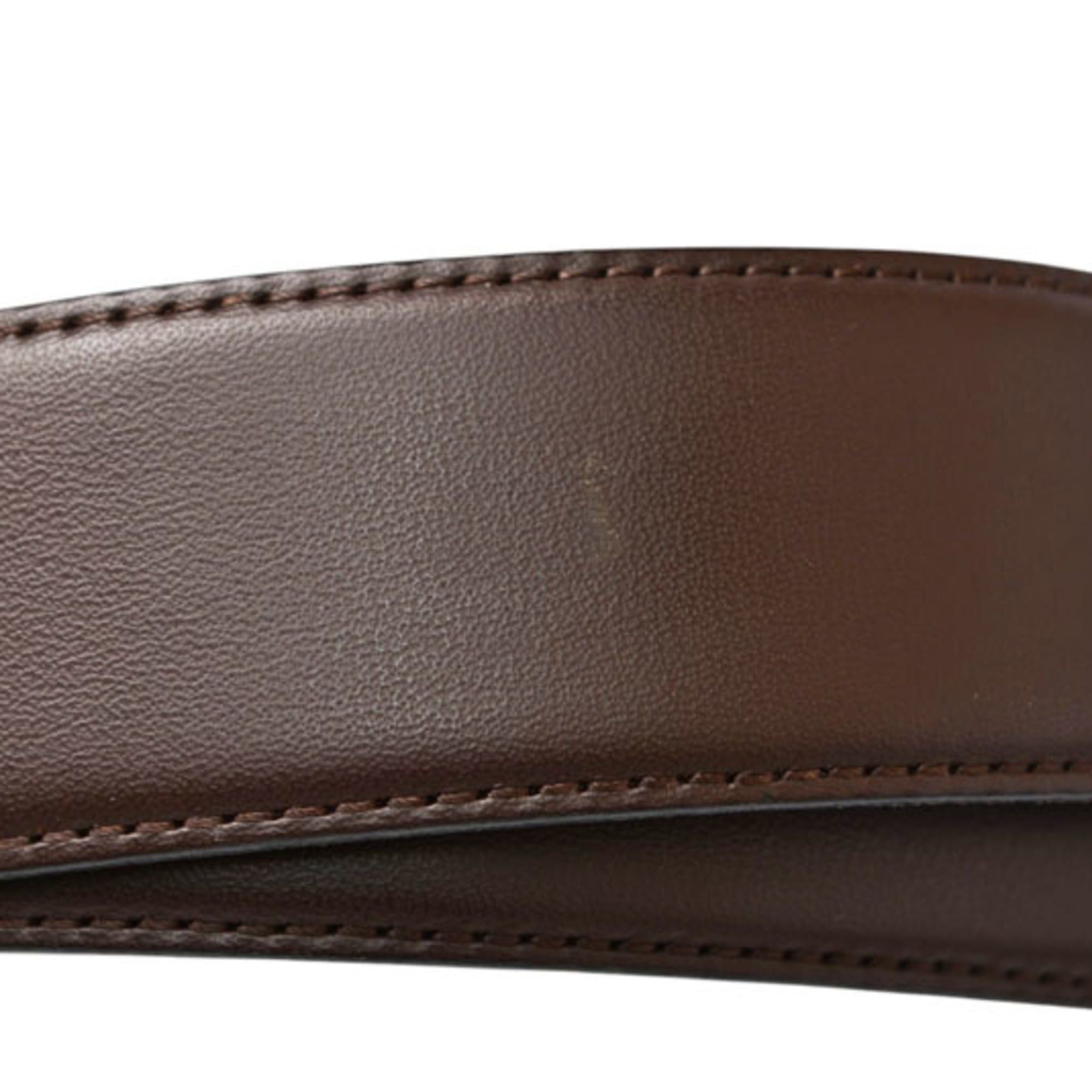 Dior Christian Dior reversible belt, one size fits all, leather, brown, men's. Size ONE SIZE - 7 Thumbnail