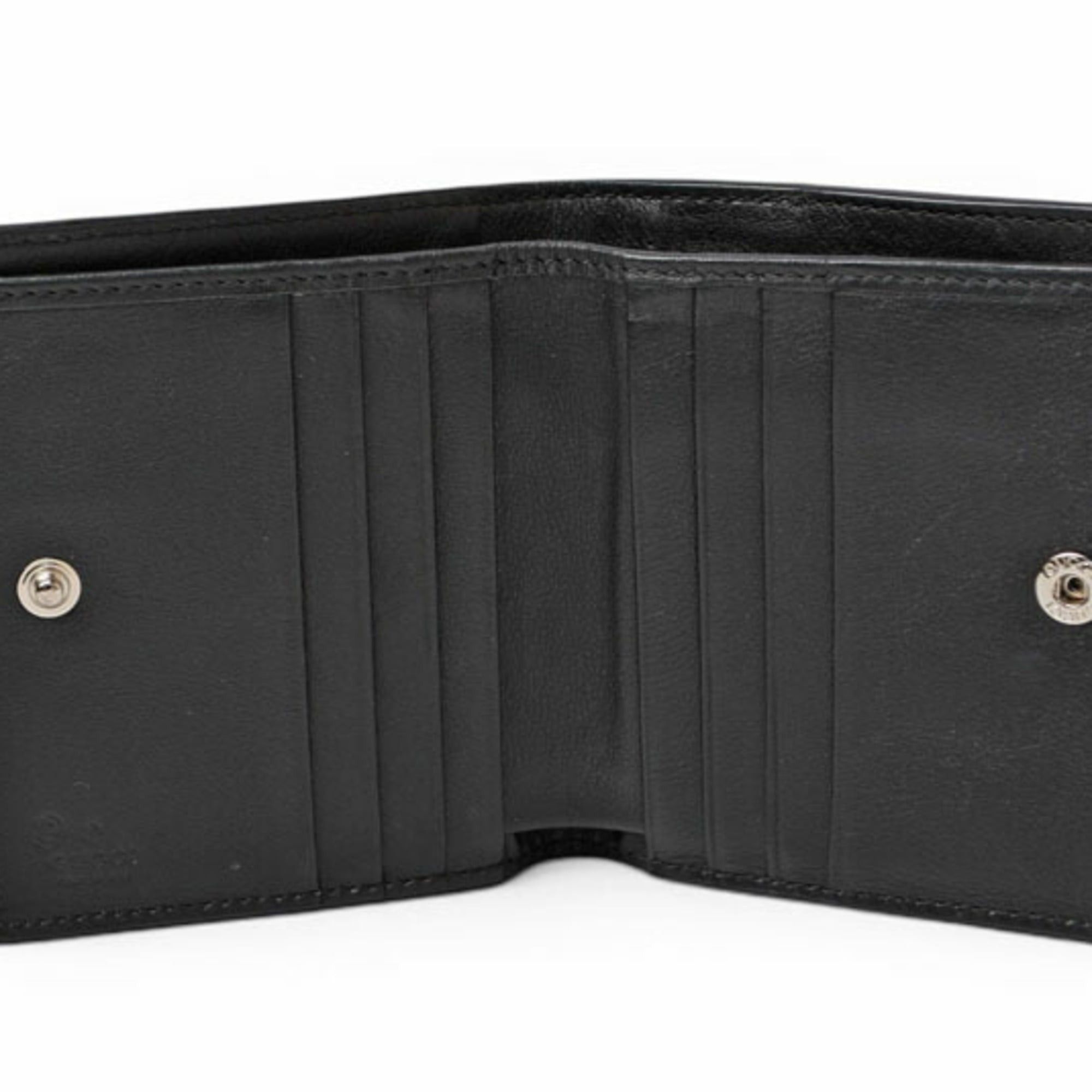 Gucci Gucci Outlet Unused Mini Folding Wallet GUCCI Microguccissima Black 544475 Size ONE SIZE - 6 Thumbnail