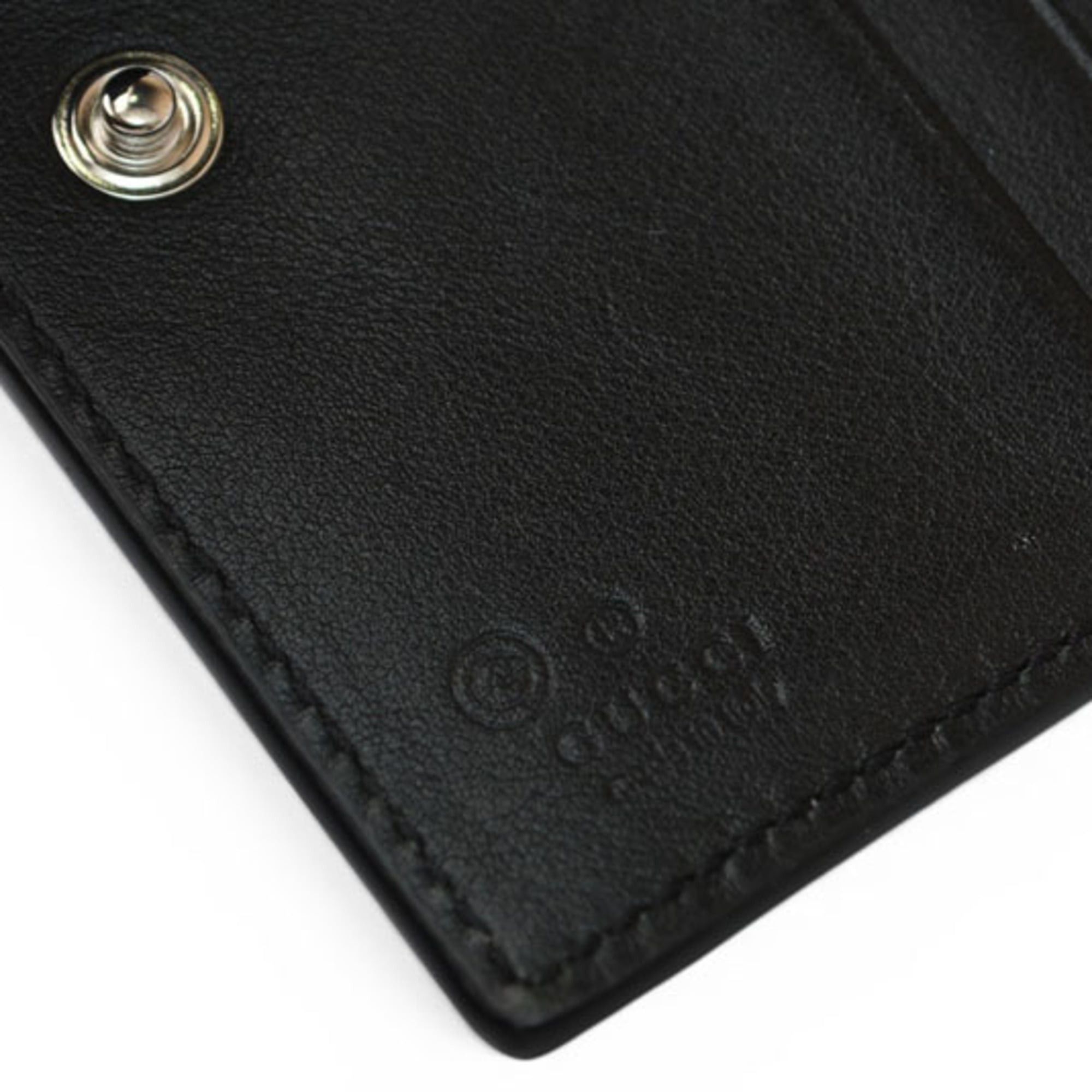 Gucci Gucci Outlet Unused Mini Folding Wallet GUCCI Microguccissima Black 544475 Size ONE SIZE - 7 Thumbnail