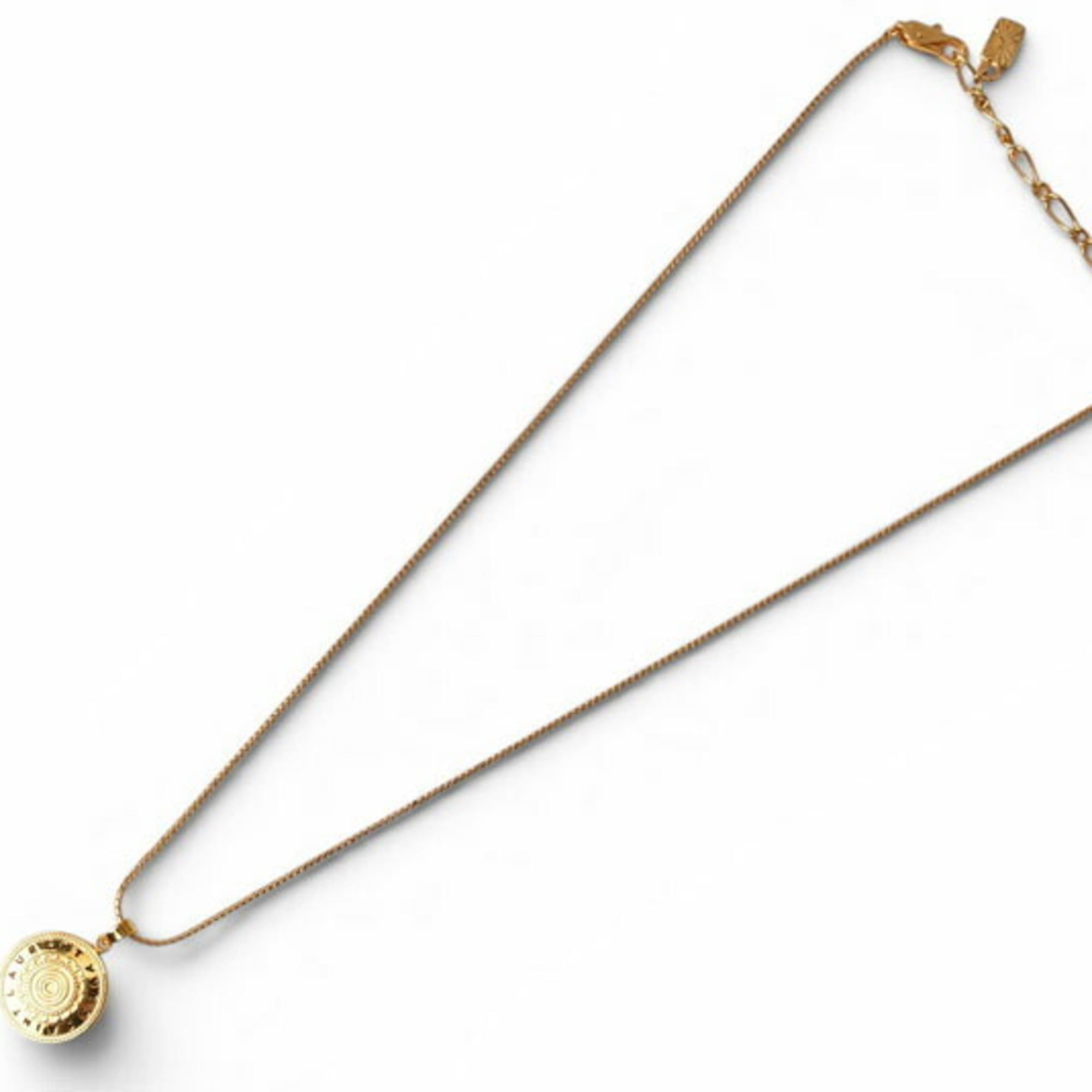 Yves Saint Laurent Yves Saint Laurent necklace pendant, unisex, gold plate motif, YSL. Size ONE SIZE - 3 Thumbnail