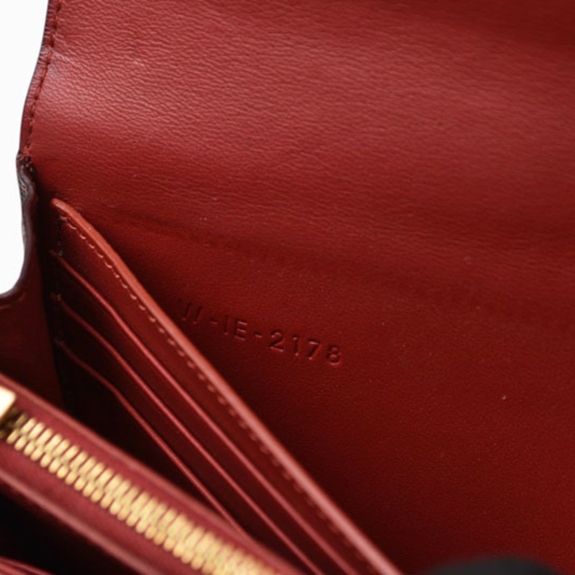Celine Celine wallet, CELINE long large flap, multifunction, wine color, 101673AFE.28WN Size ONE SIZE - 14 Thumbnail