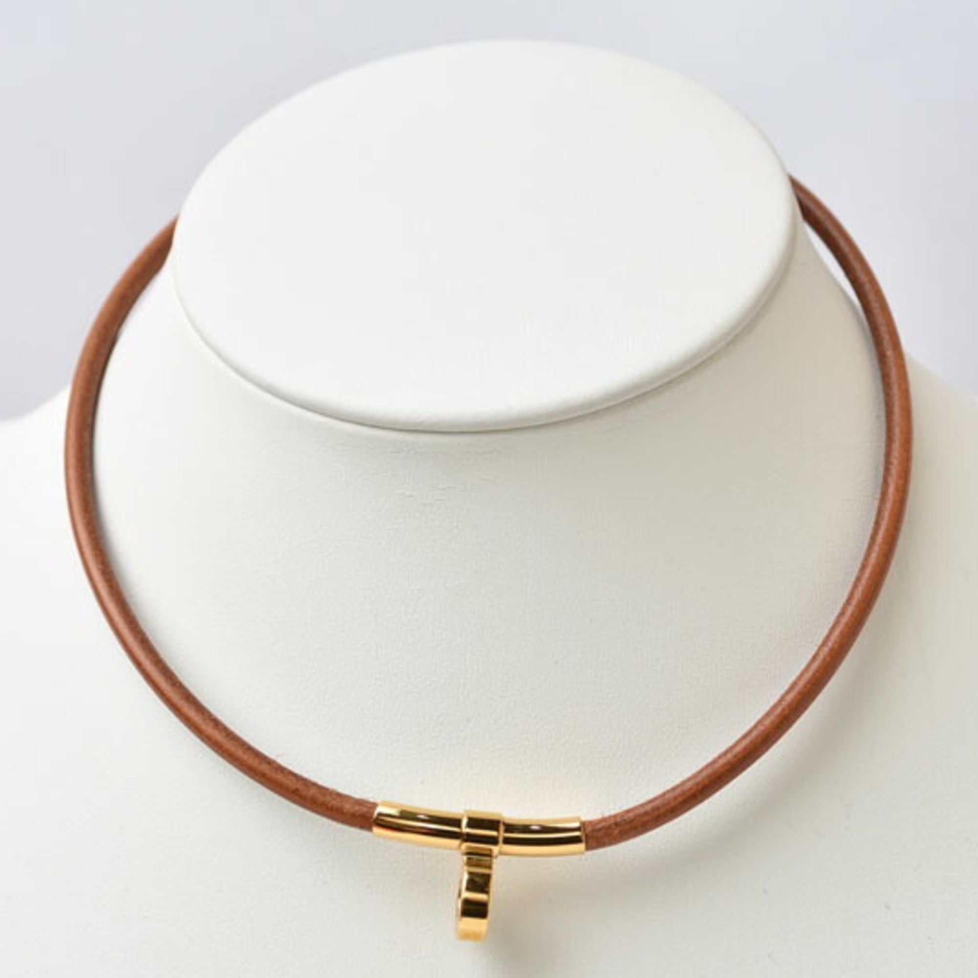 Hermes Hermes Bangle Bracelet HERMES Double Kelly Choker Women's Brown Size ONE SIZE - 8 Thumbnail