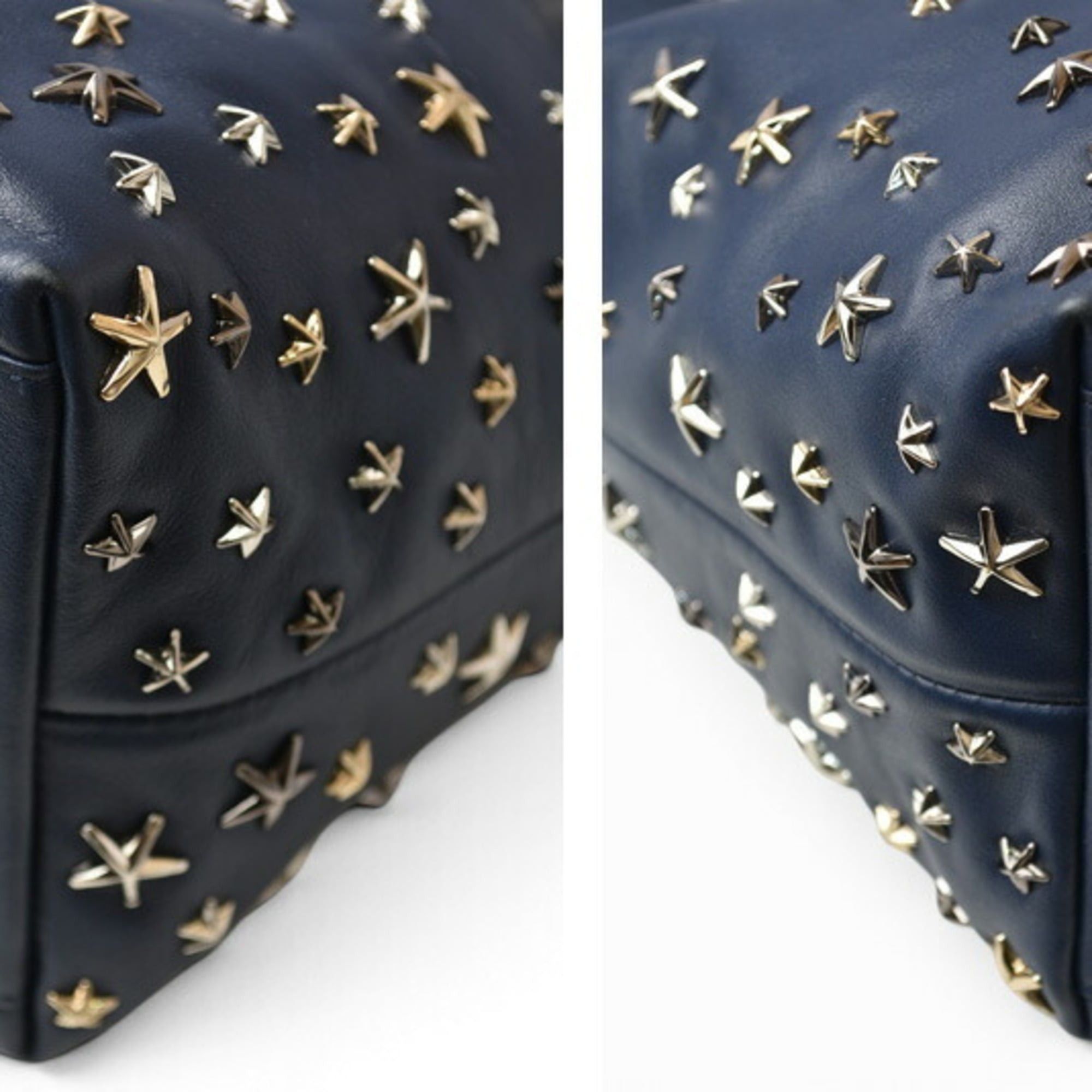 Jimmy Choo Jimmy Choo tote bag, Sofia navy, star studs, mixed design. Size ONE SIZE - 4 Thumbnail