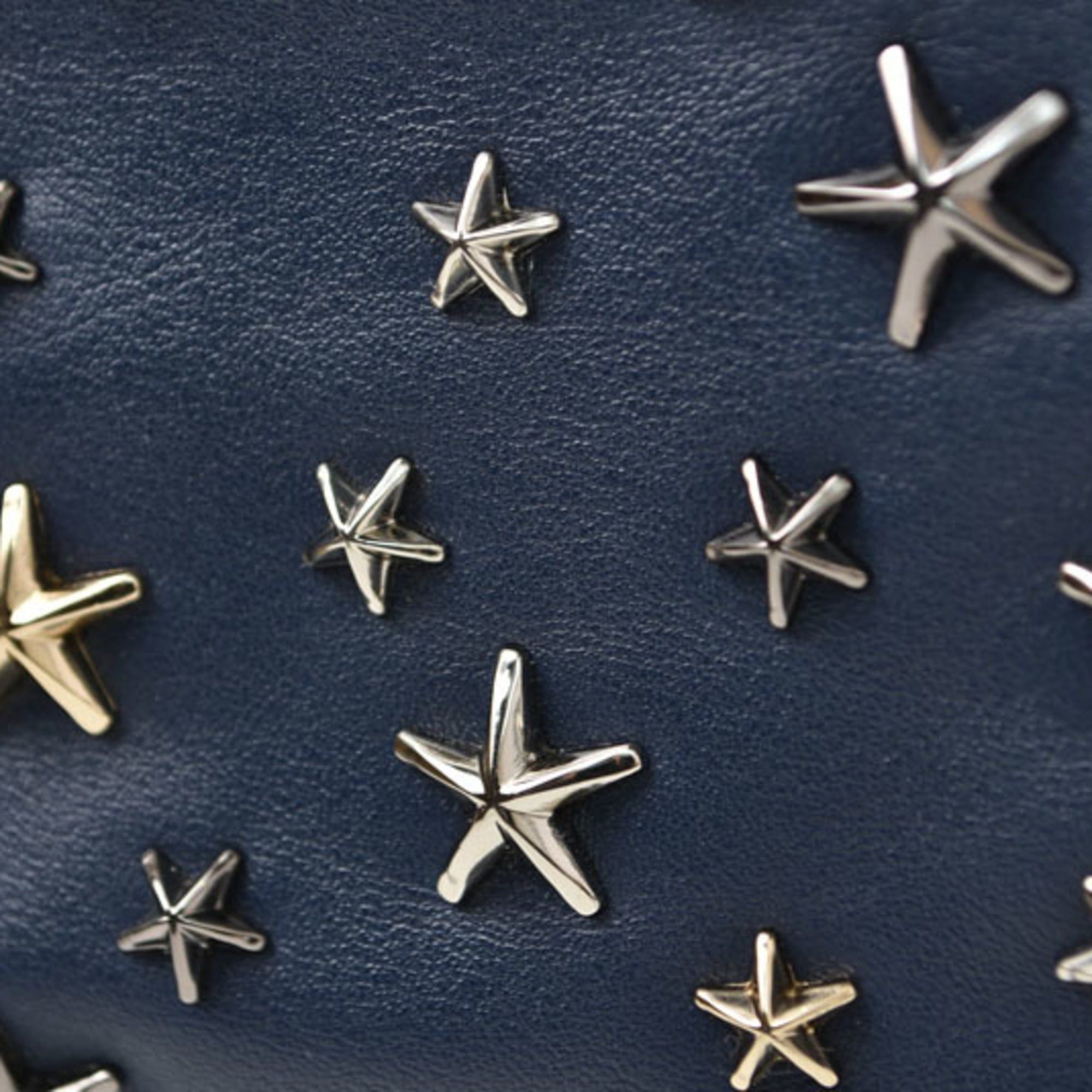 Jimmy Choo Jimmy Choo tote bag, Sofia navy, star studs, mixed design. Size ONE SIZE - 10 Thumbnail