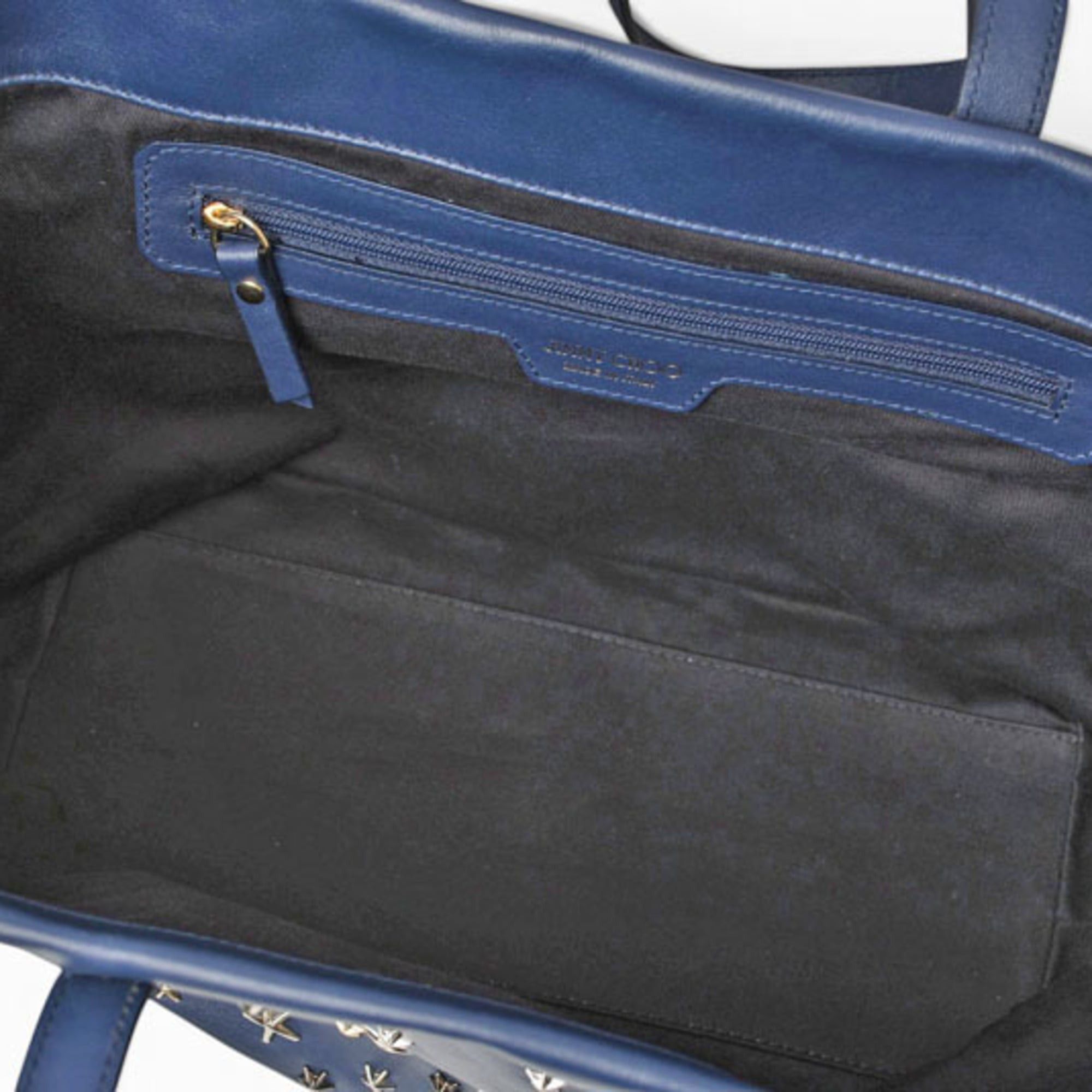 Jimmy Choo Jimmy Choo tote bag, Sofia navy, star studs, mixed design. Size ONE SIZE - 5 Thumbnail