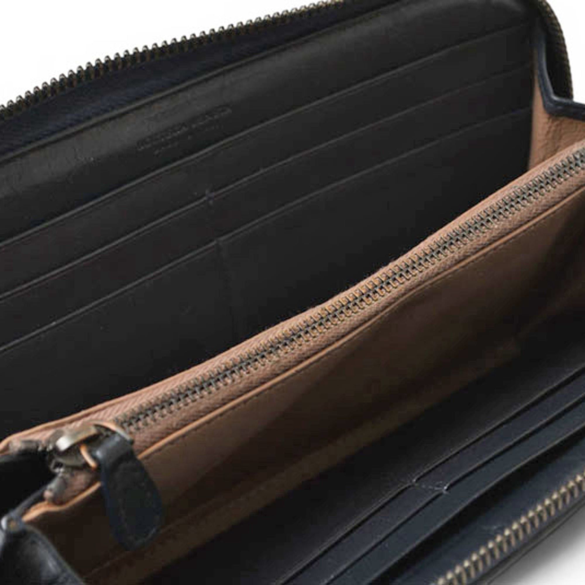 Bottega Veneta Bottega Veneta wallet, BOTTEGA VENETA long round closure, intrecciato weave, navy. Size ONE SIZE - 8 Thumbnail
