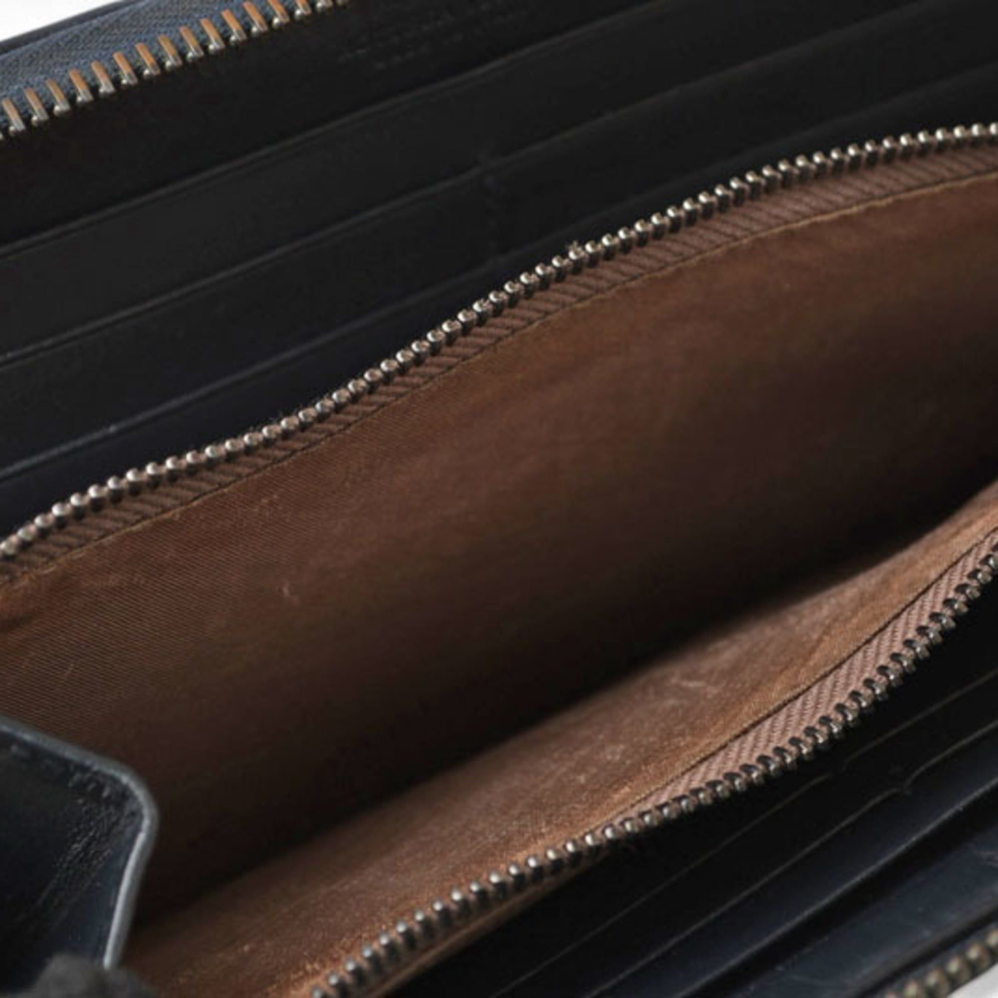 Bottega Veneta Bottega Veneta wallet, BOTTEGA VENETA long round closure, intrecciato weave, navy. Size ONE SIZE - 11 Thumbnail