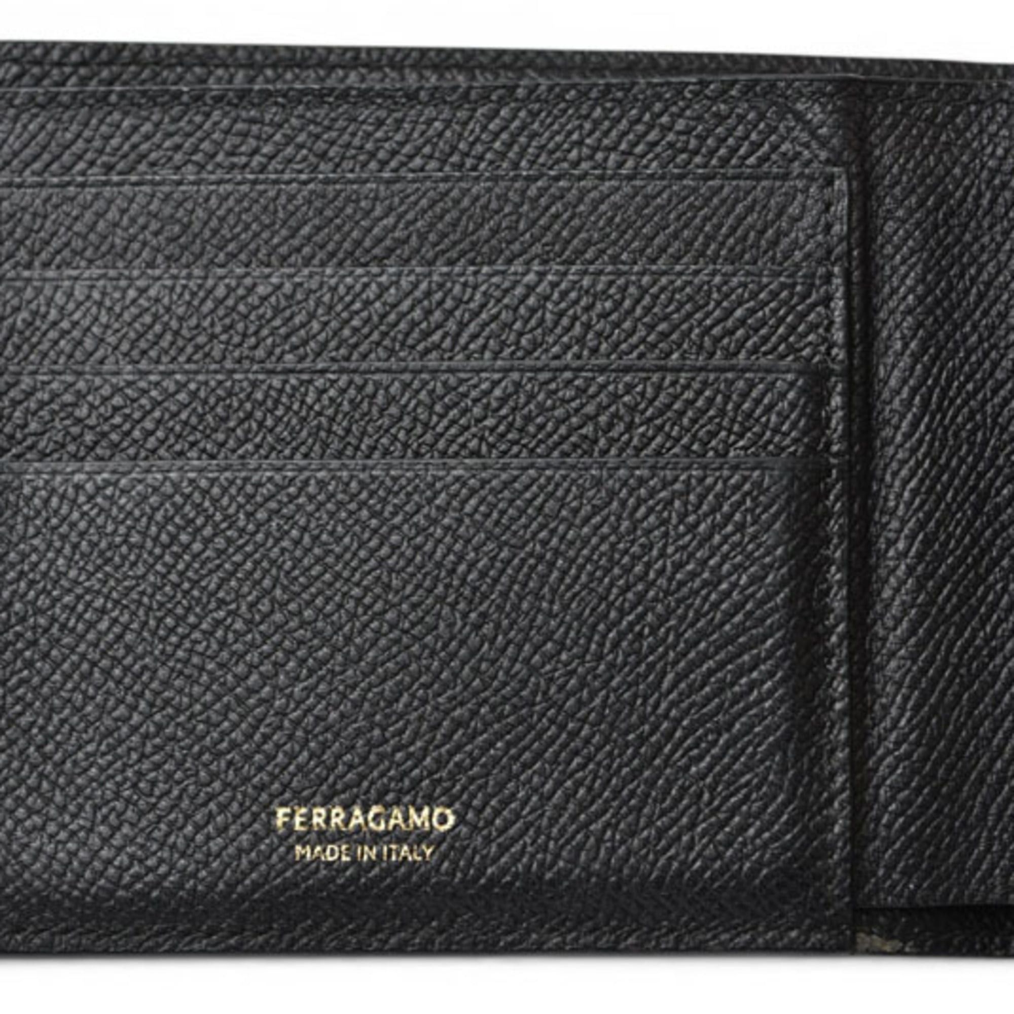 Salvatore Ferragamo Salvatore Ferragamo Men's Bi-fold Wallet, Black, 661454 Size ONE SIZE - 9 Thumbnail