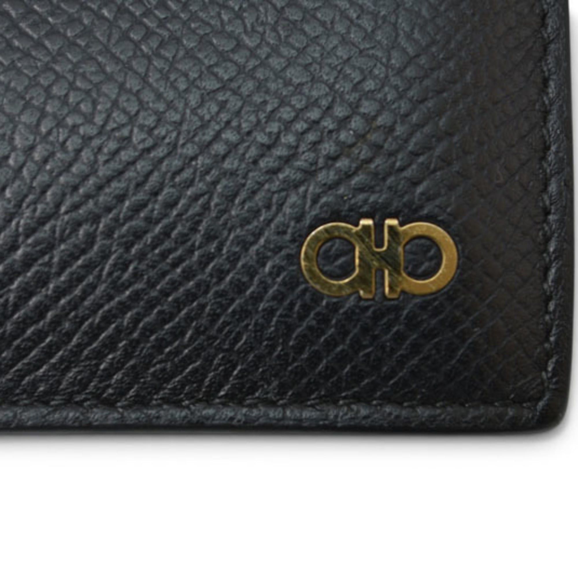 Salvatore Ferragamo Salvatore Ferragamo Men's Bi-fold Wallet, Black, 661454 Size ONE SIZE - 4 Thumbnail