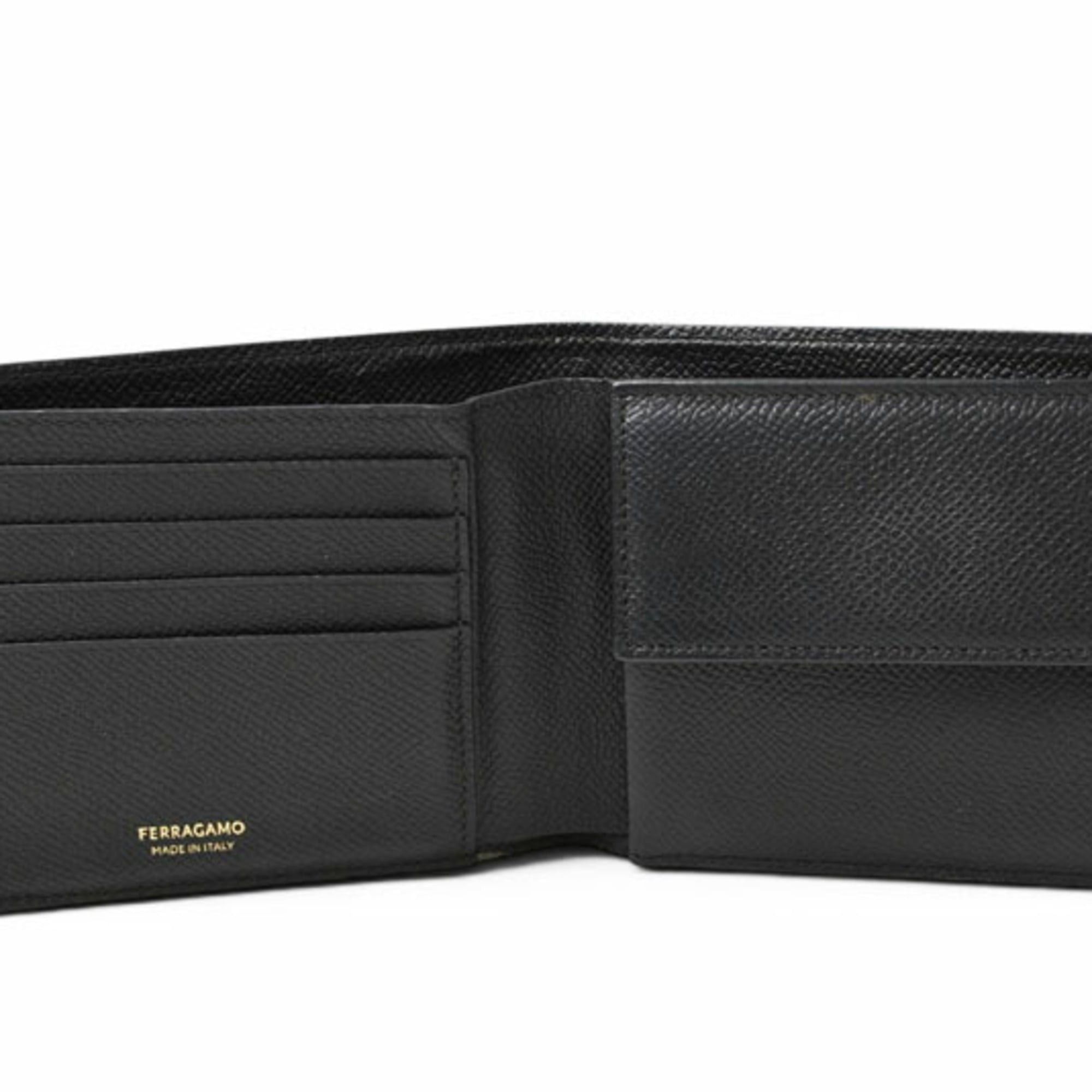 Salvatore Ferragamo Salvatore Ferragamo Men's Bi-fold Wallet, Black, 661454 Size ONE SIZE - 14 Thumbnail