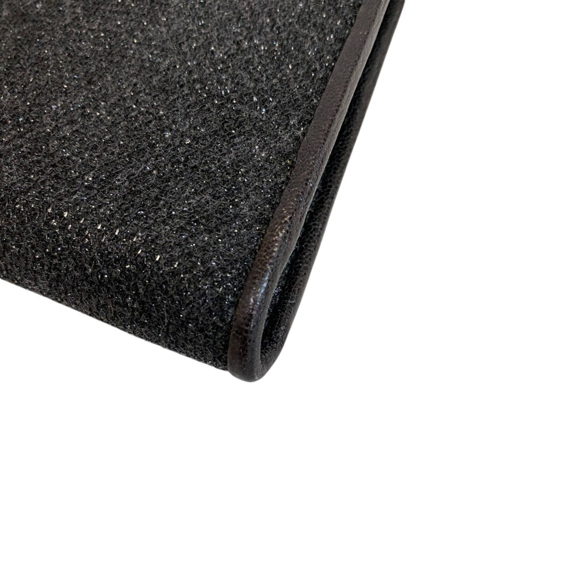 Jimmy Choo JIMMY CHOO Party Bag Chain Wallet Glitter Second Clutch Men's Women's Black Size ONE SIZE - 6 Thumbnail