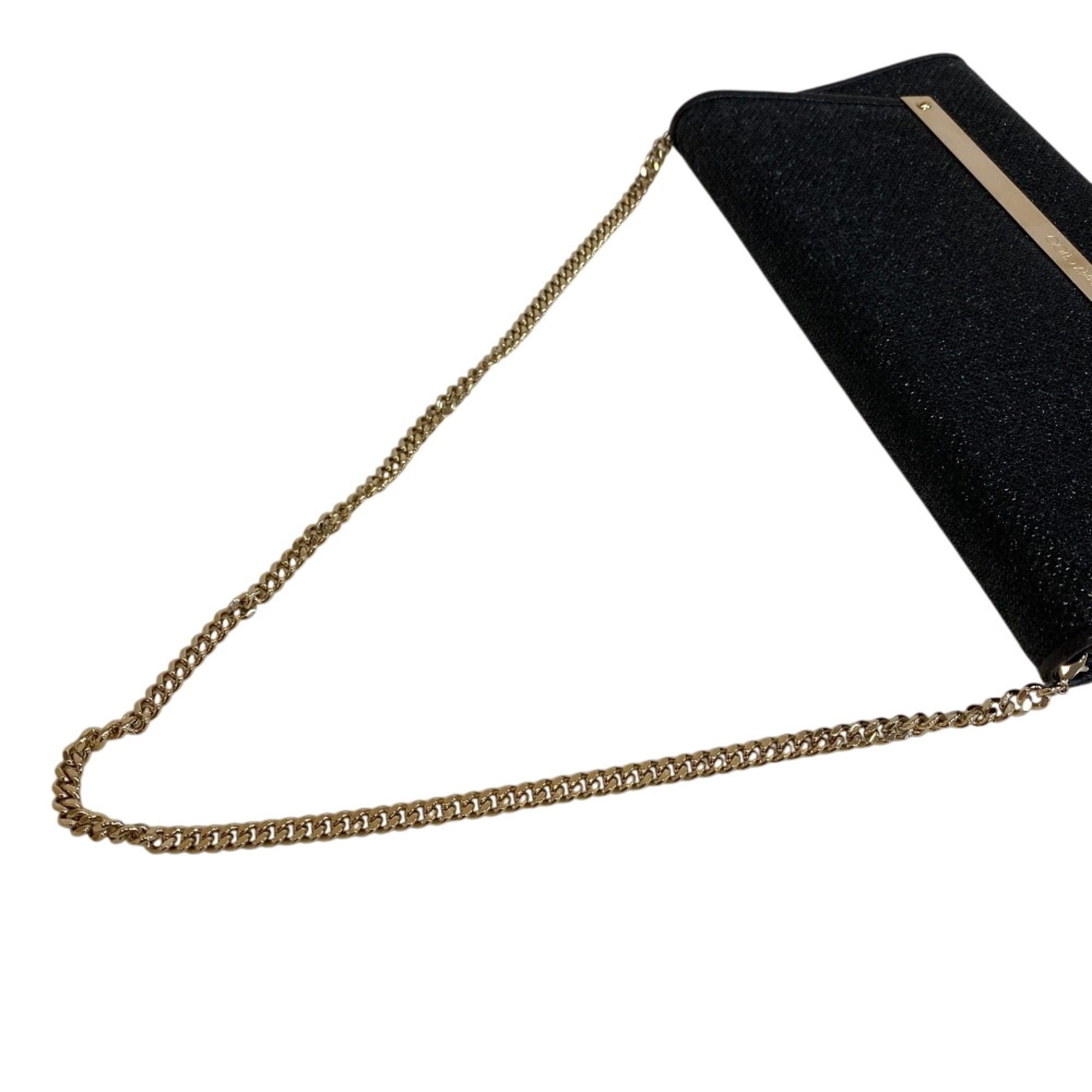 Jimmy Choo JIMMY CHOO Party Bag Chain Wallet Glitter Second Clutch Men's Women's Black Size ONE SIZE - 8 Thumbnail