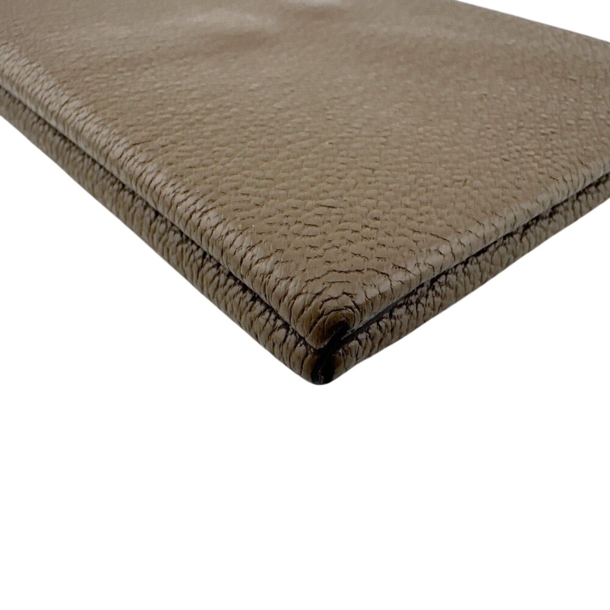 Hermes HERMES Calvi Duo Coin Purse/Card Case, Brown Size ONE SIZE - 4 Thumbnail
