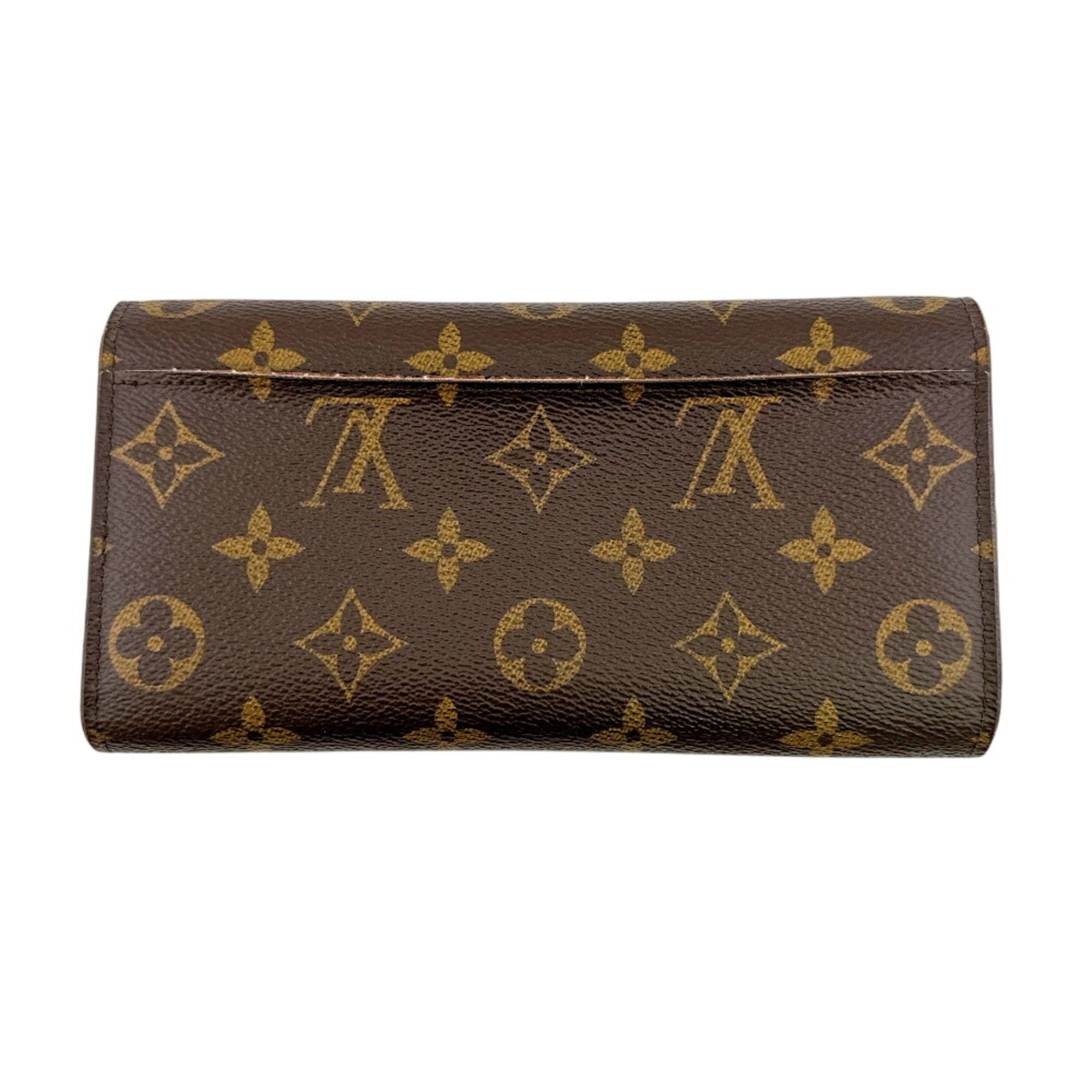 Louis Vuitton LOUIS VUITTON M61359 Portefeuille Sarah 2015 Christmas Limited Edition Long Wallet, Bi-fold, Monogram, Brown Size ONE SIZE - 2 Thumbnail