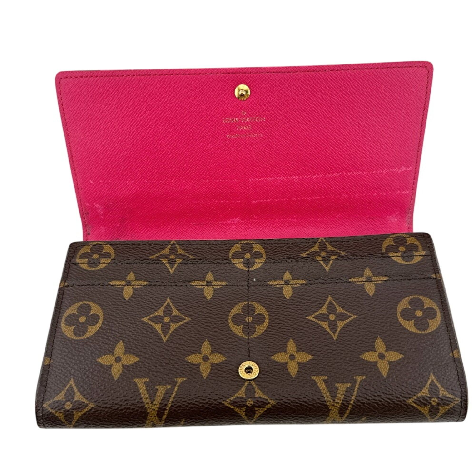 Louis Vuitton LOUIS VUITTON M61359 Portefeuille Sarah 2015 Christmas Limited Edition Long Wallet, Bi-fold, Monogram, Brown Size ONE SIZE - 10 Thumbnail