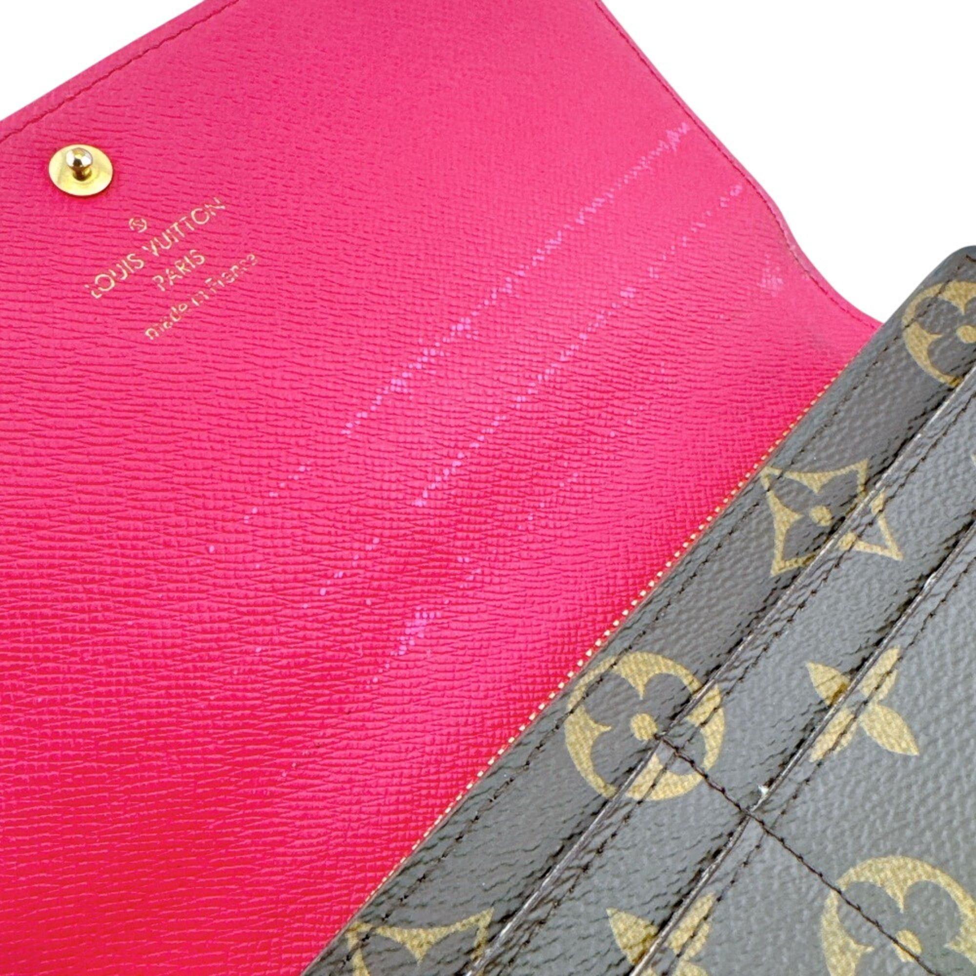 Louis Vuitton LOUIS VUITTON M61359 Portefeuille Sarah 2015 Christmas Limited Edition Long Wallet, Bi-fold, Monogram, Brown Size ONE SIZE - 13 Thumbnail
