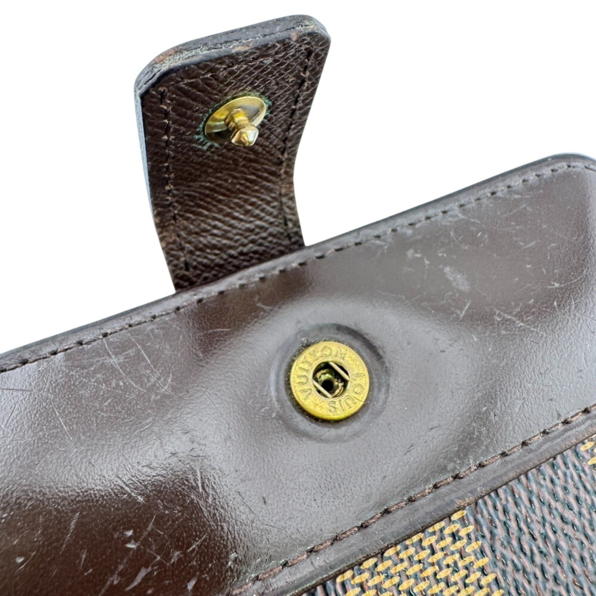 Louis Vuitton LOUIS VUITTON M61668 Compact Zip Damier Bi-fold Wallet Brown Size ONE SIZE - 8 Thumbnail