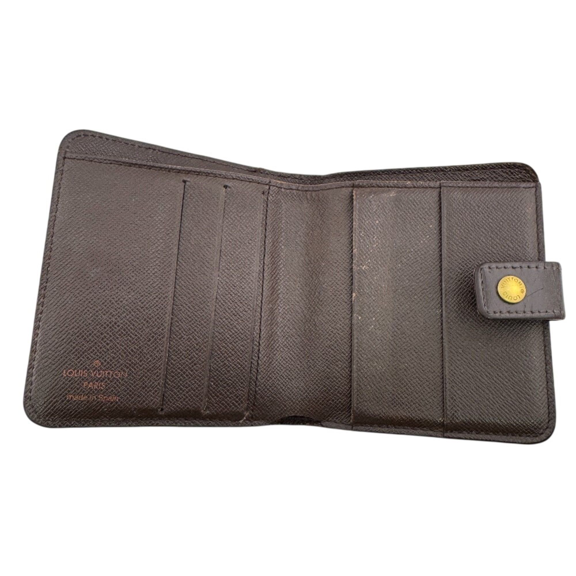 Louis Vuitton LOUIS VUITTON M61668 Compact Zip Damier Bi-fold Wallet Brown Size ONE SIZE - 9 Thumbnail