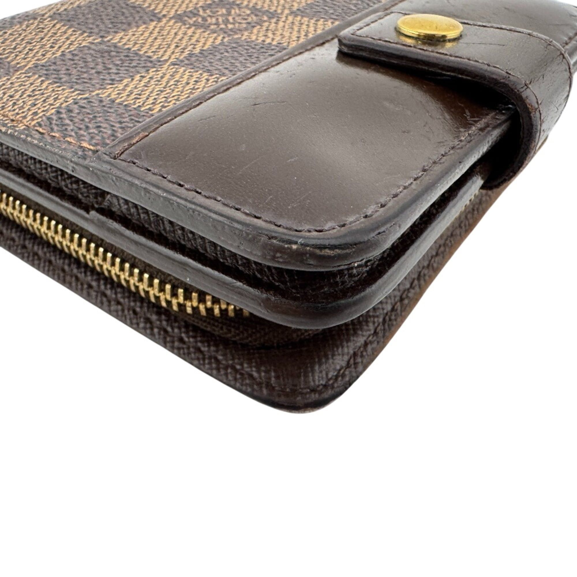 Louis Vuitton LOUIS VUITTON M61668 Compact Zip Damier Bi-fold Wallet Brown Size ONE SIZE - 5 Thumbnail