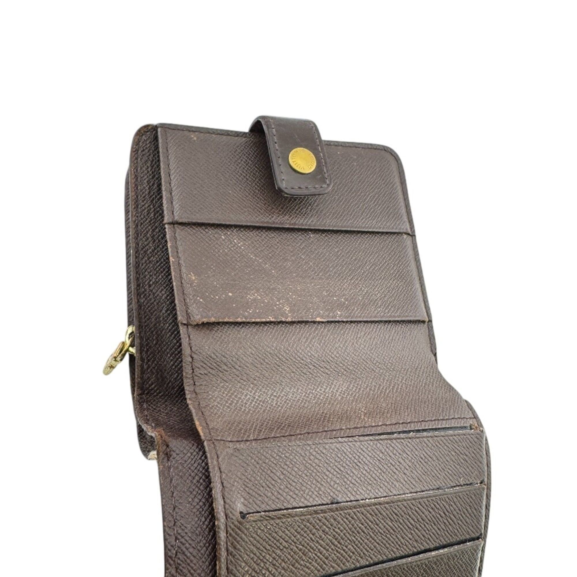 Louis Vuitton LOUIS VUITTON M61668 Compact Zip Damier Bi-fold Wallet Brown Size ONE SIZE - 14 Thumbnail