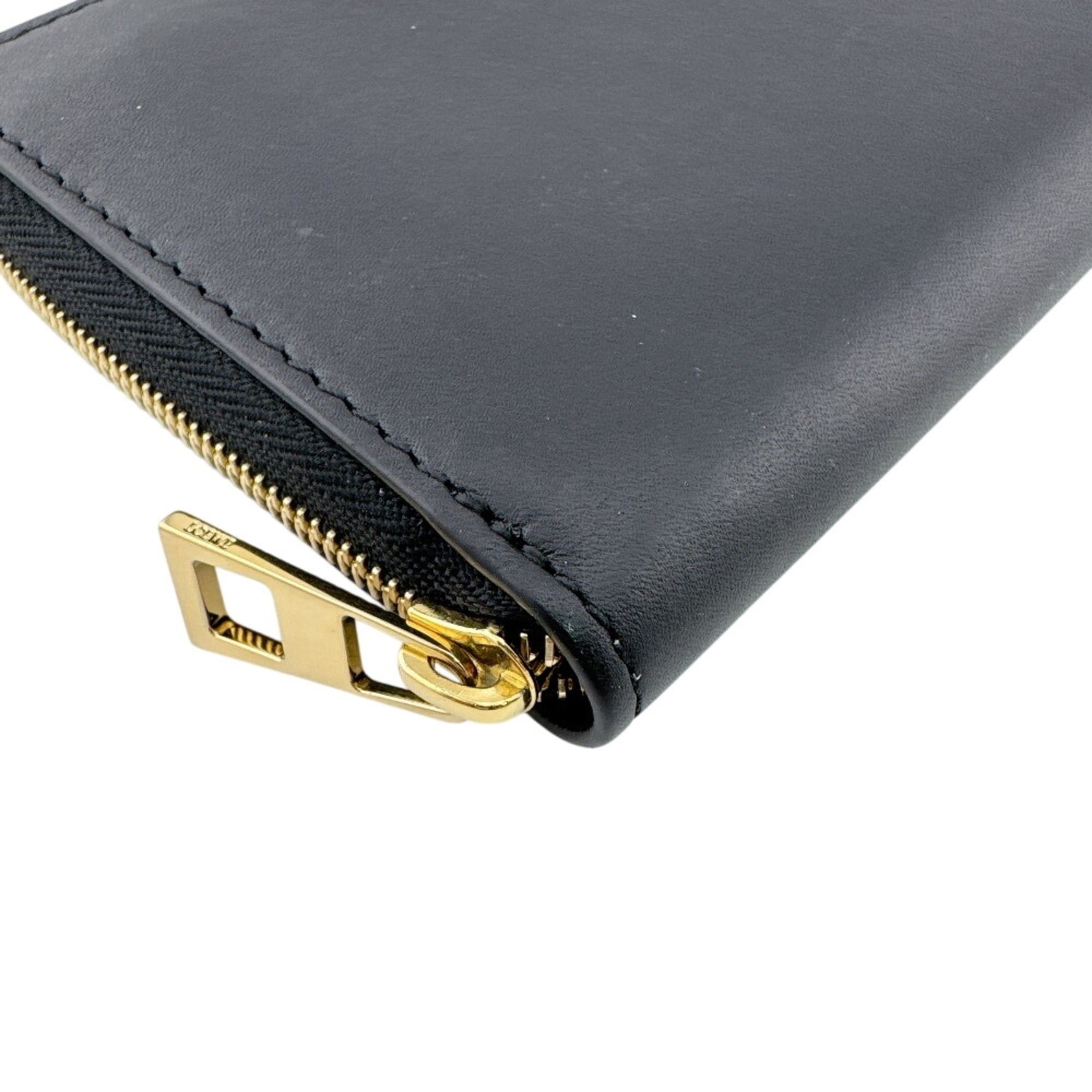 Loewe LOEWE (Loewe) Round Zip Long Wallet, Black Size ONE SIZE - 3 Thumbnail
