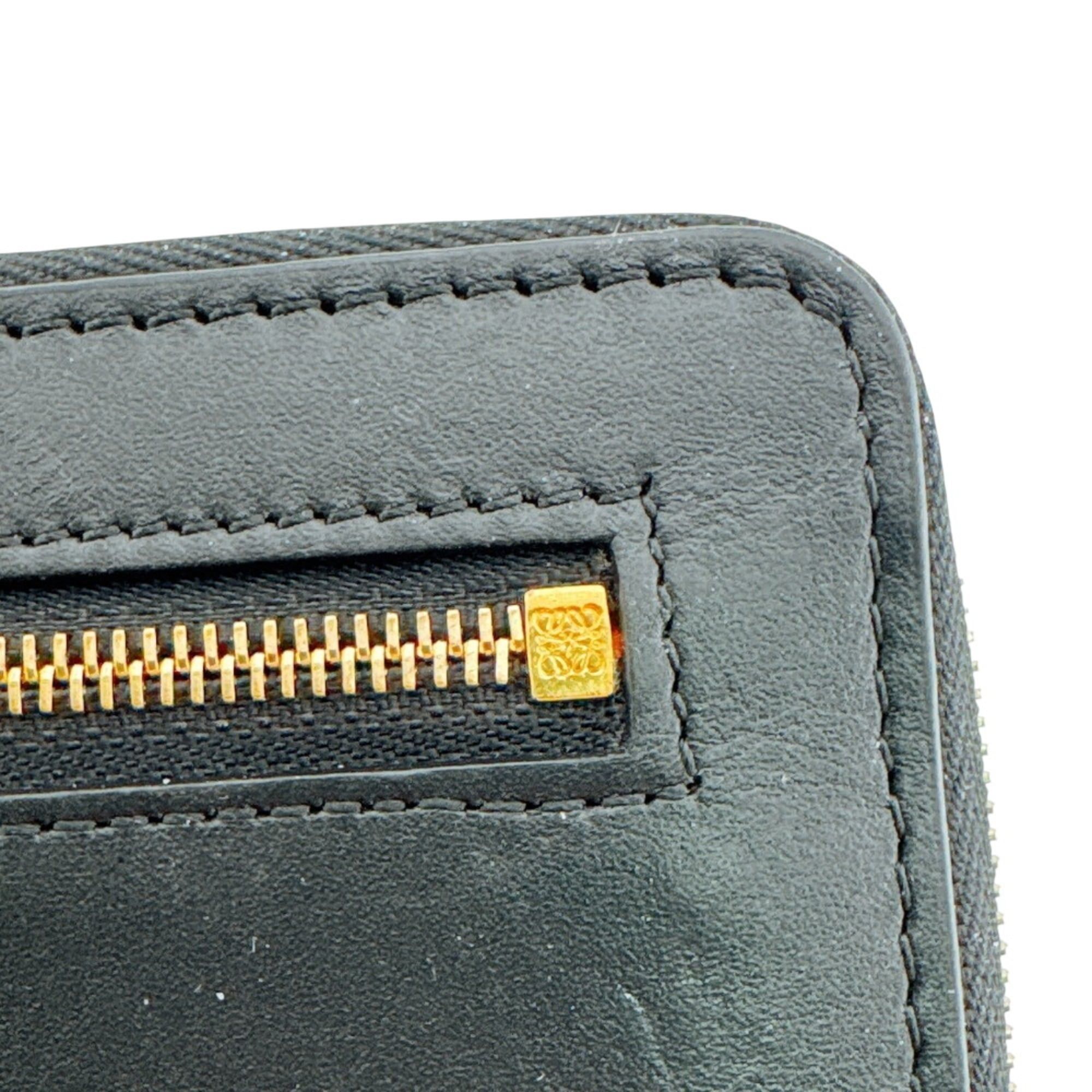 Loewe LOEWE (Loewe) Round Zip Long Wallet, Black Size ONE SIZE - 16 Thumbnail