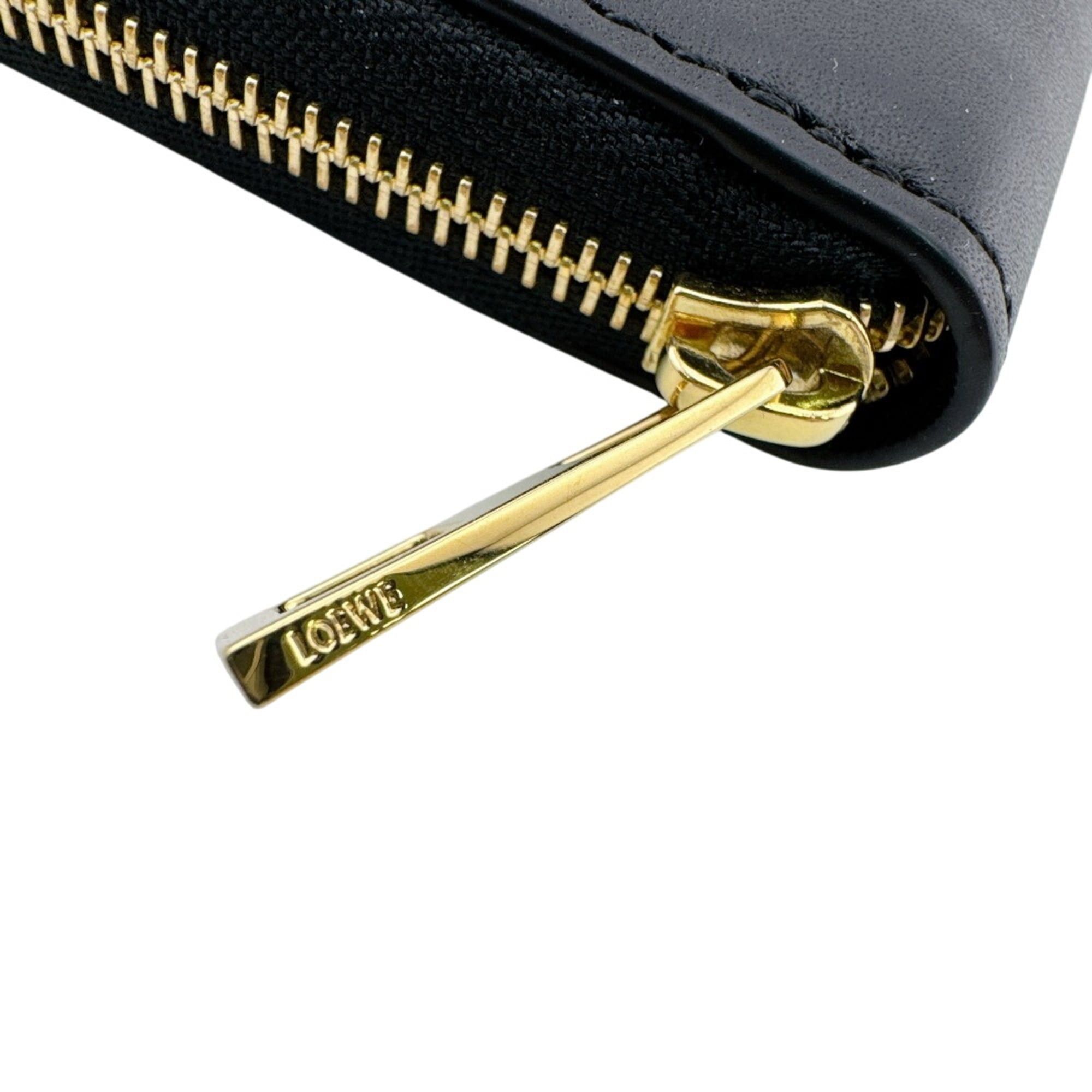 Loewe LOEWE (Loewe) Round Zip Long Wallet, Black Size ONE SIZE - 7 Thumbnail